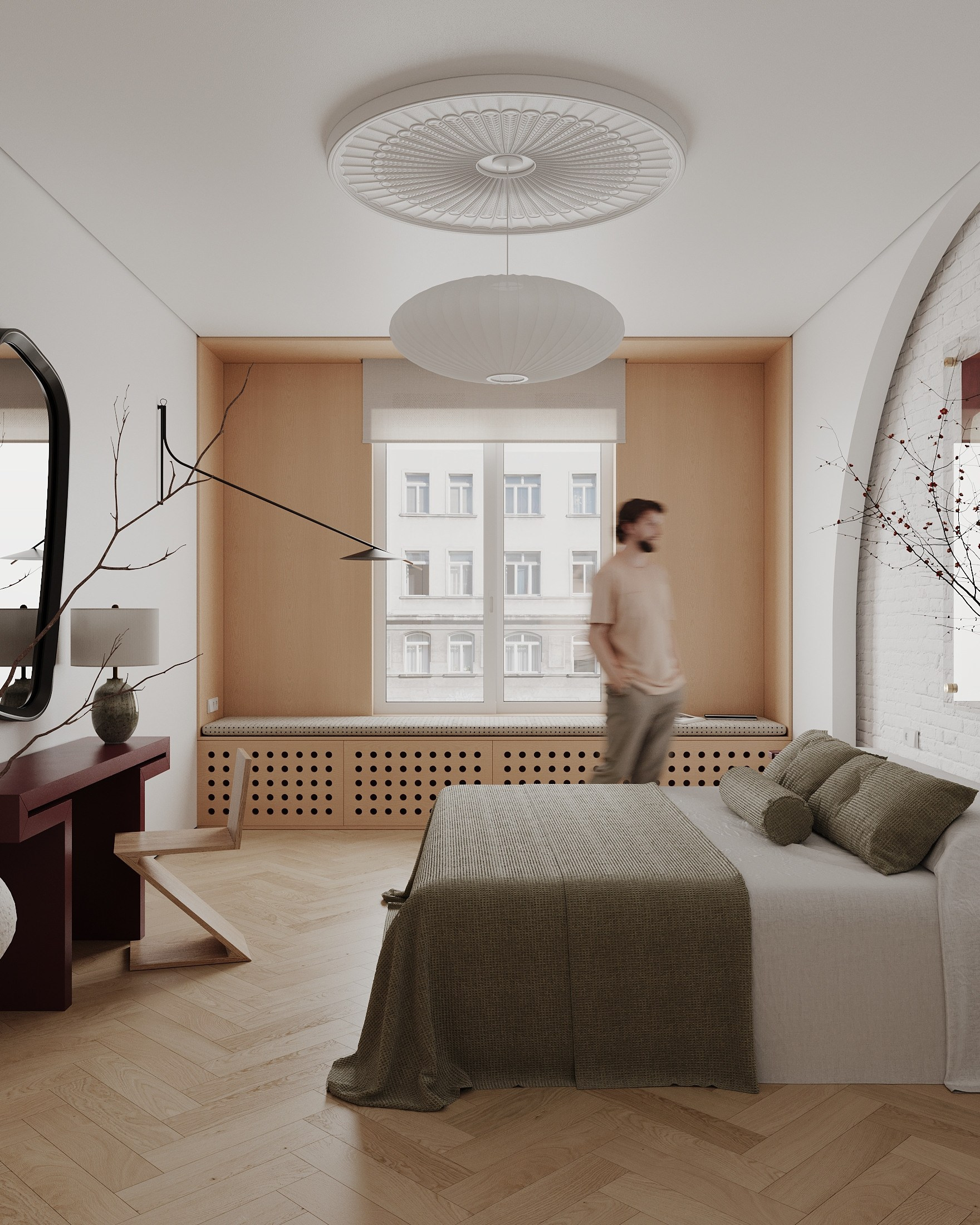 Концепт спальни в г. Санкт-Петербург. Студия интерьерной визуализации tmshkn.vis