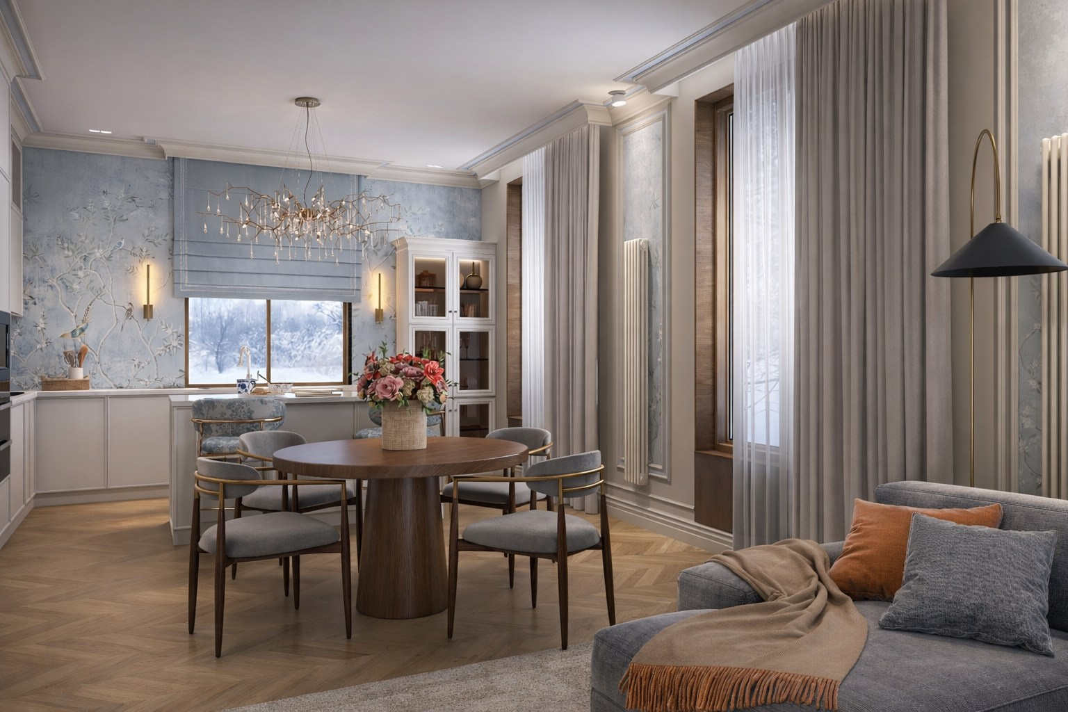 ДОМ. СОВРЕМЕННАЯ НЕОКЛАССИКА. Дизайнер интерьера Диана Миронова|Москва