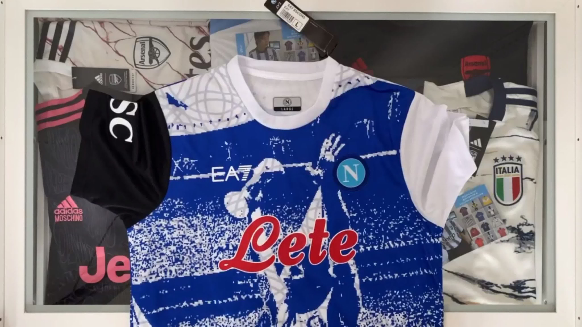 Видео обзор на футболку Napoli. Футбольный магазин — ssw_magazin