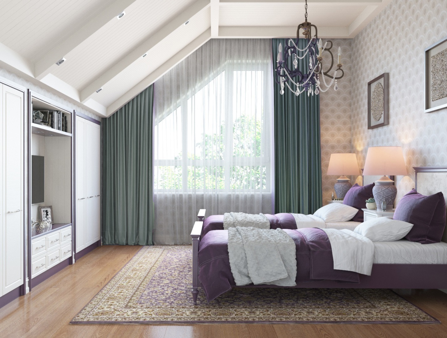 Детская на мансарде