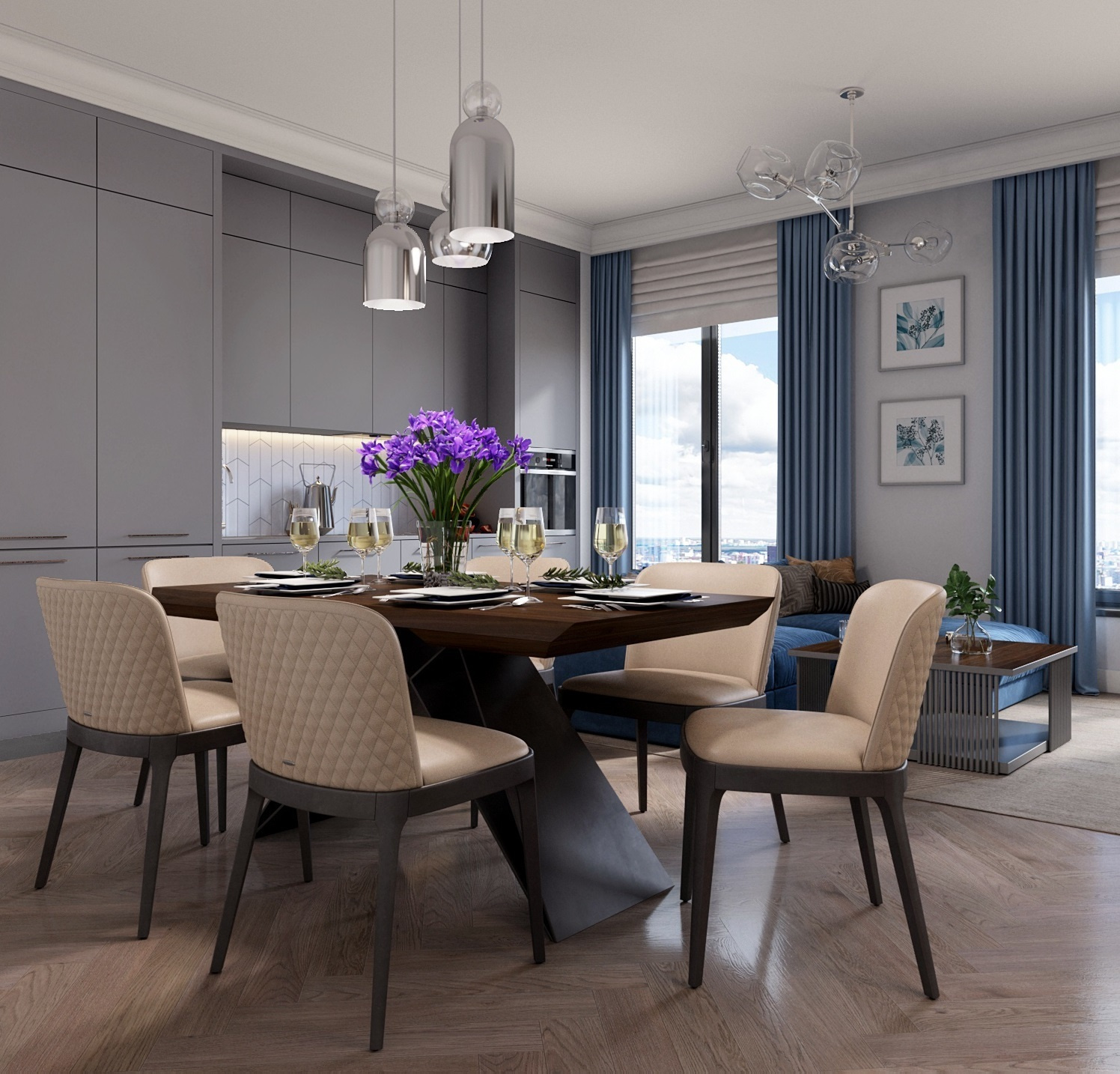 Дизайн квартиры в ЖК Вавилова 4