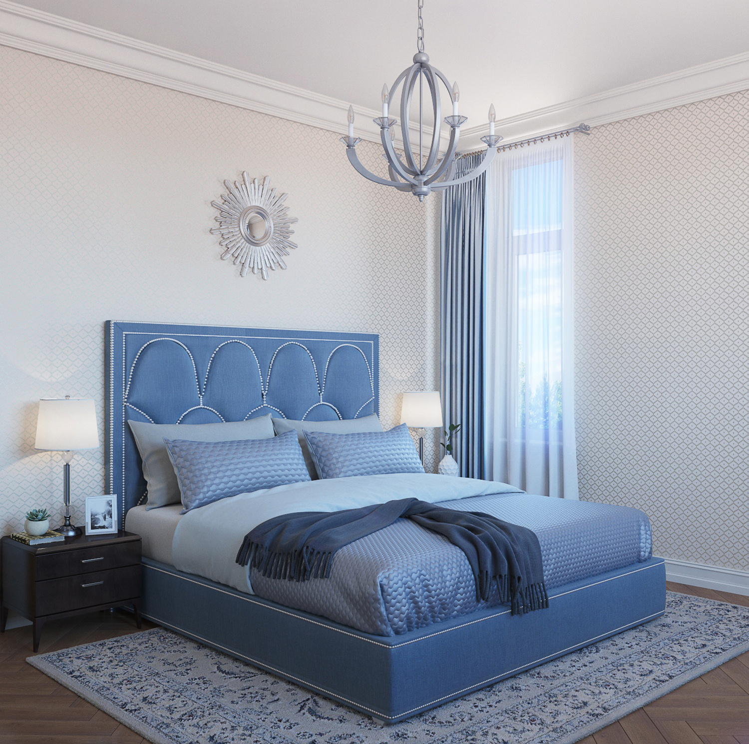 Спальня неоклассика