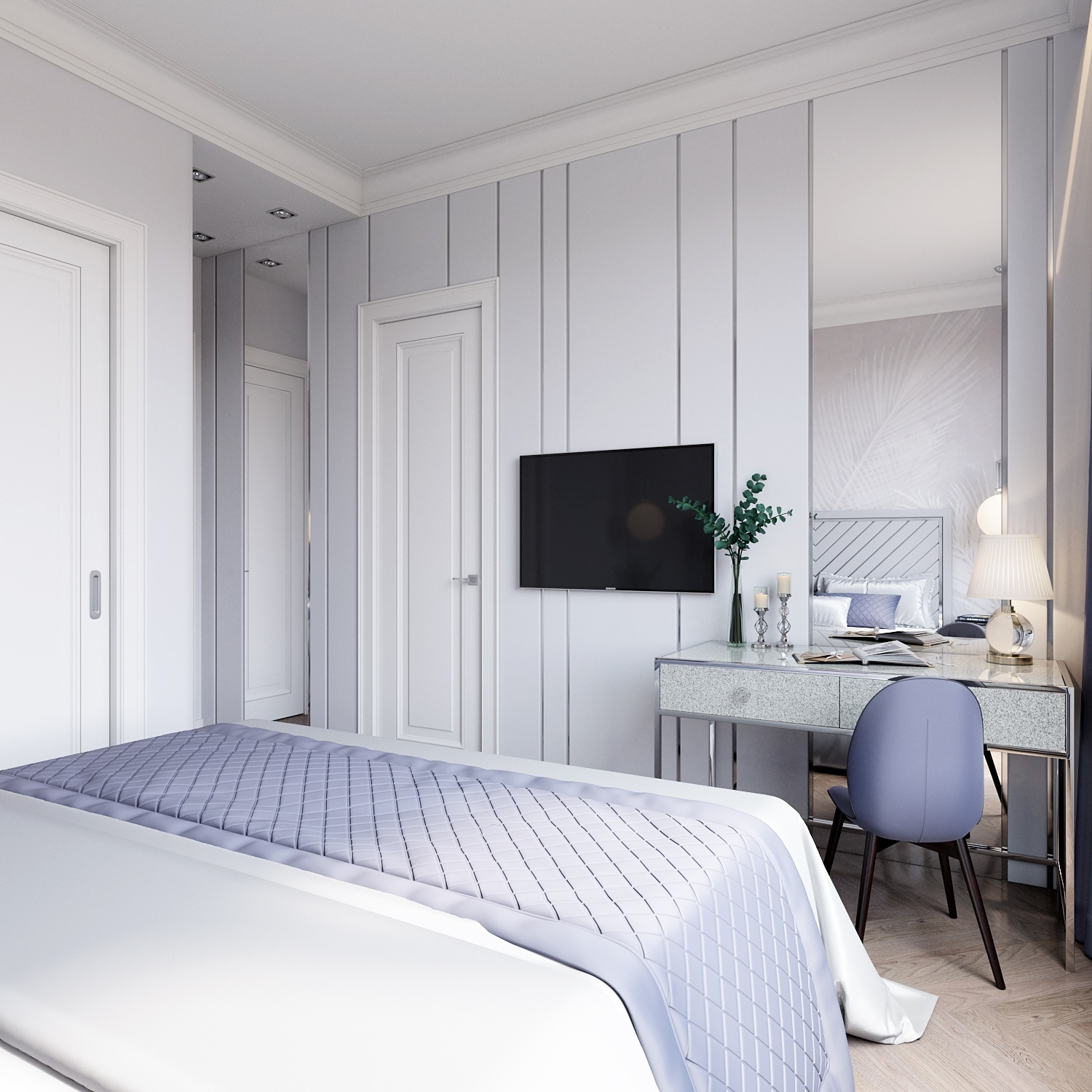 Спальня в скандинавском стиле