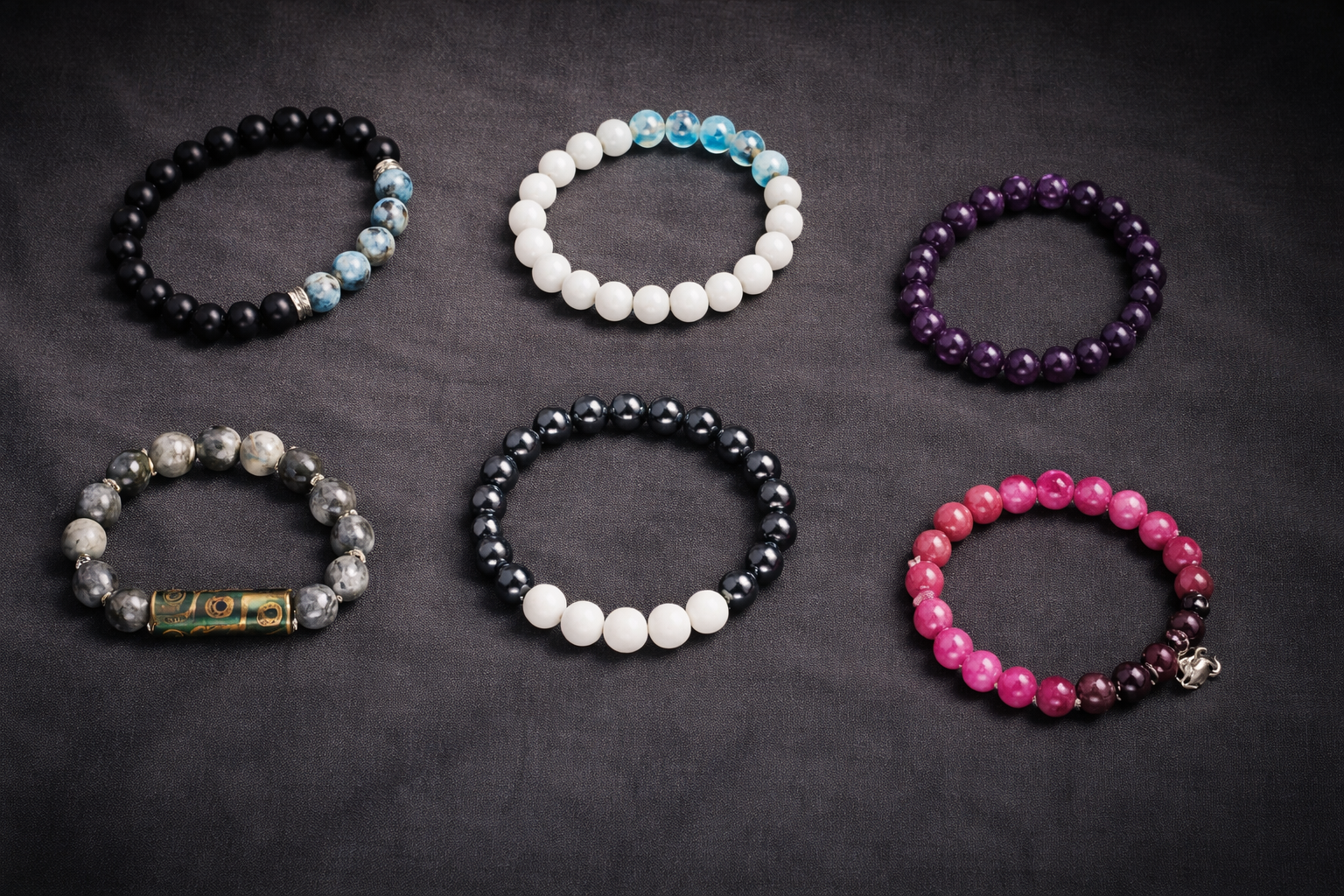 Каталог браслетов из камня