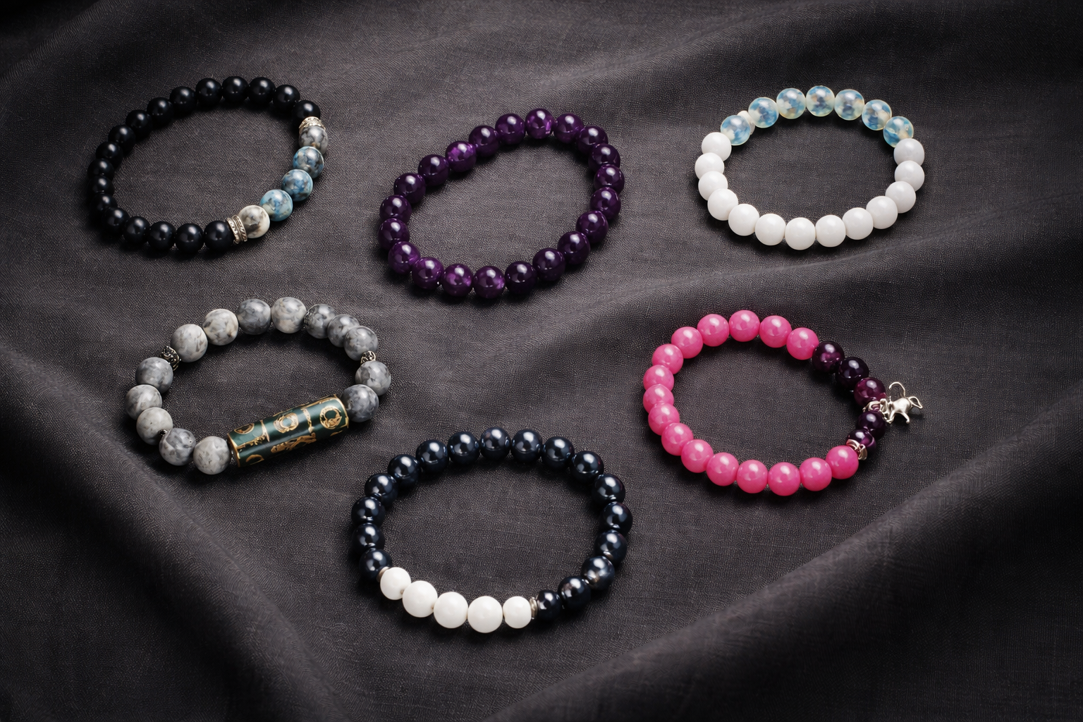 Каталог браслетов из камня