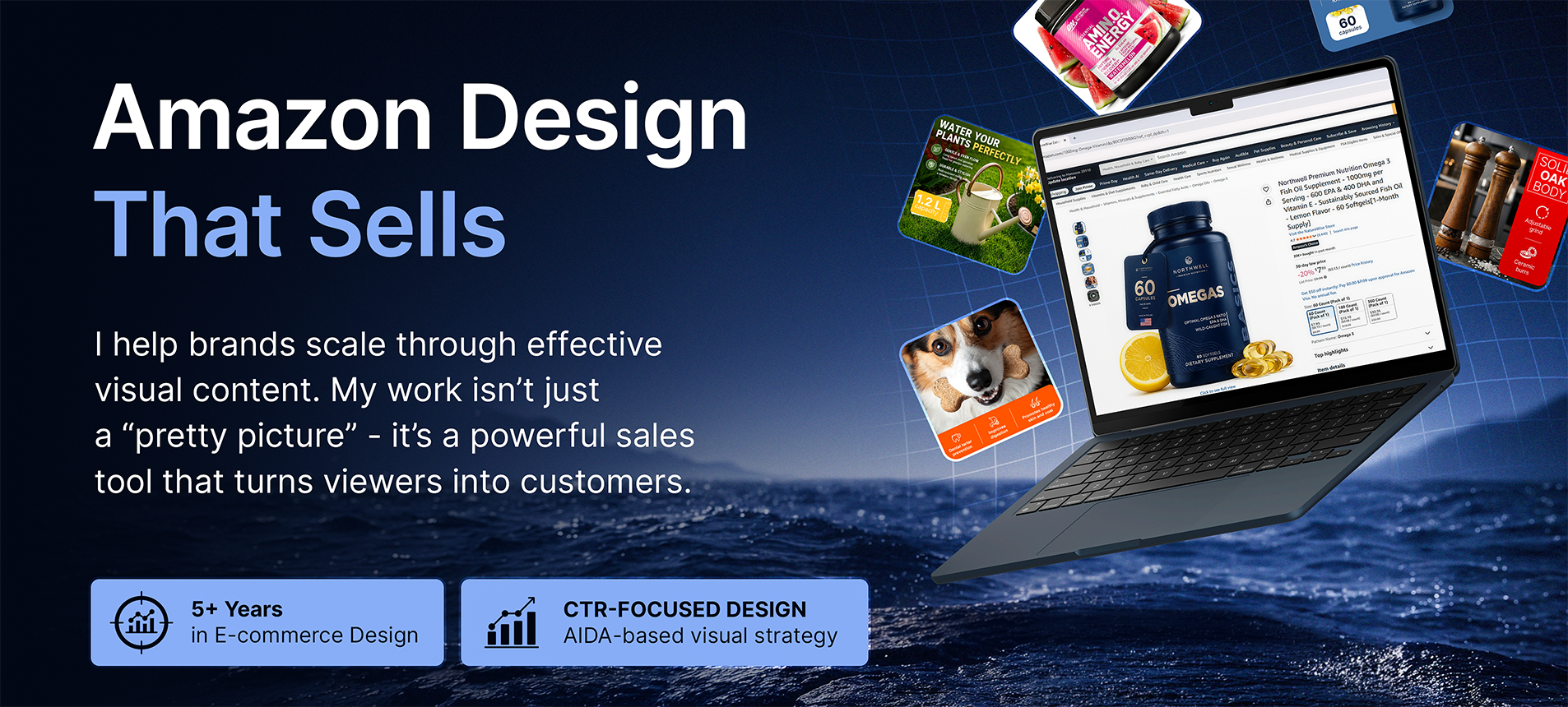 Amazon Listing Design Portfolio | Infographics & A+ Premium EBC