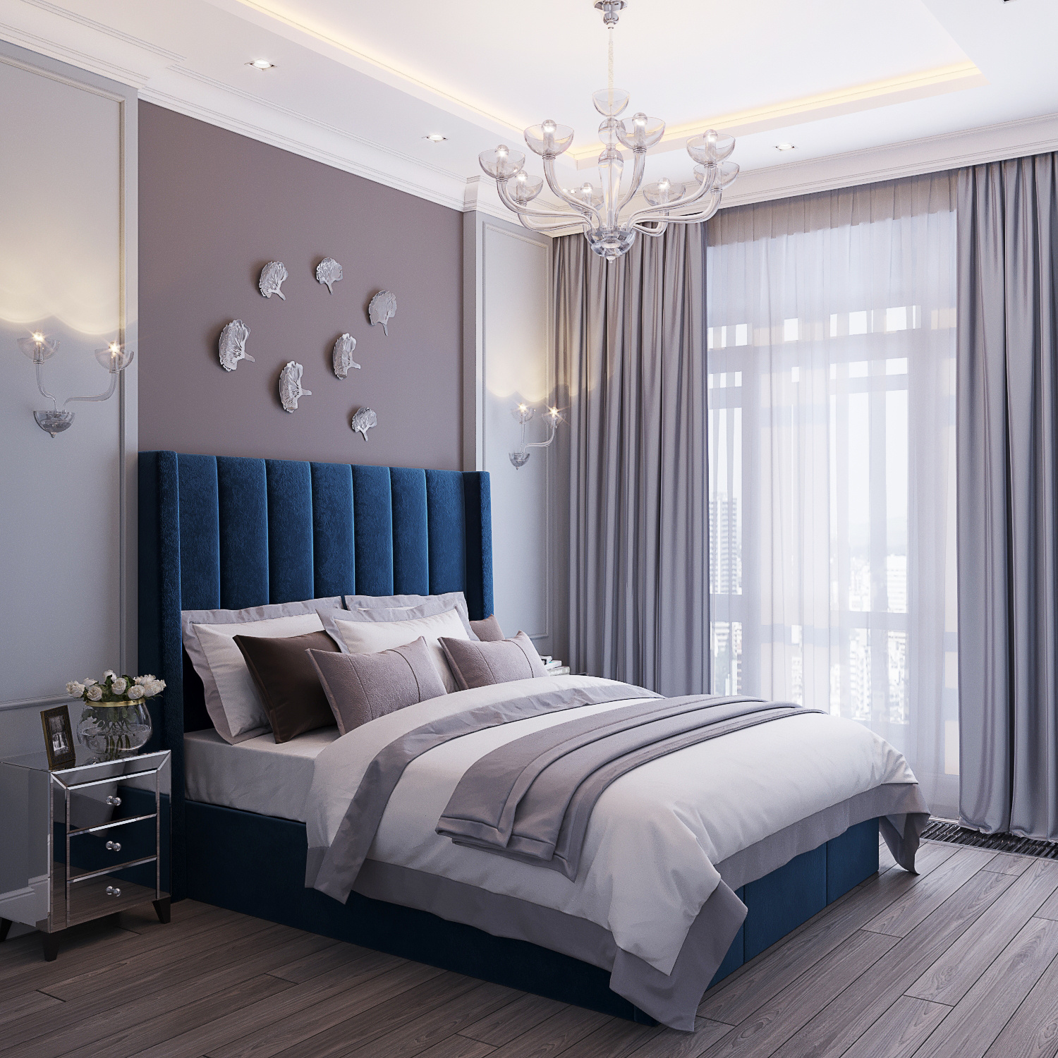 спальня в стиле неоклассика