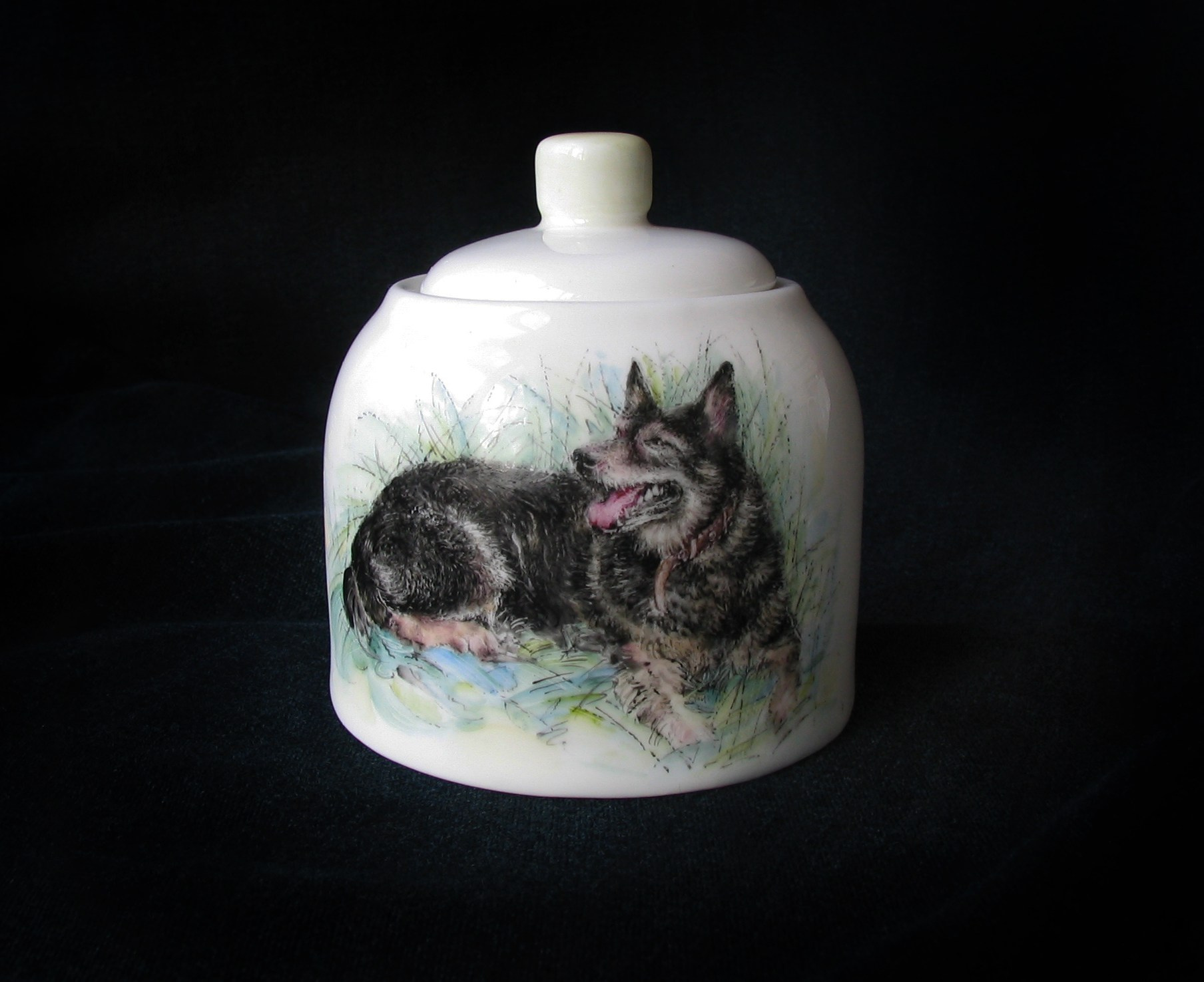 Ваш питомец на фарфоре. Роспись фарфора на заказ в Санкт-Петербурге.