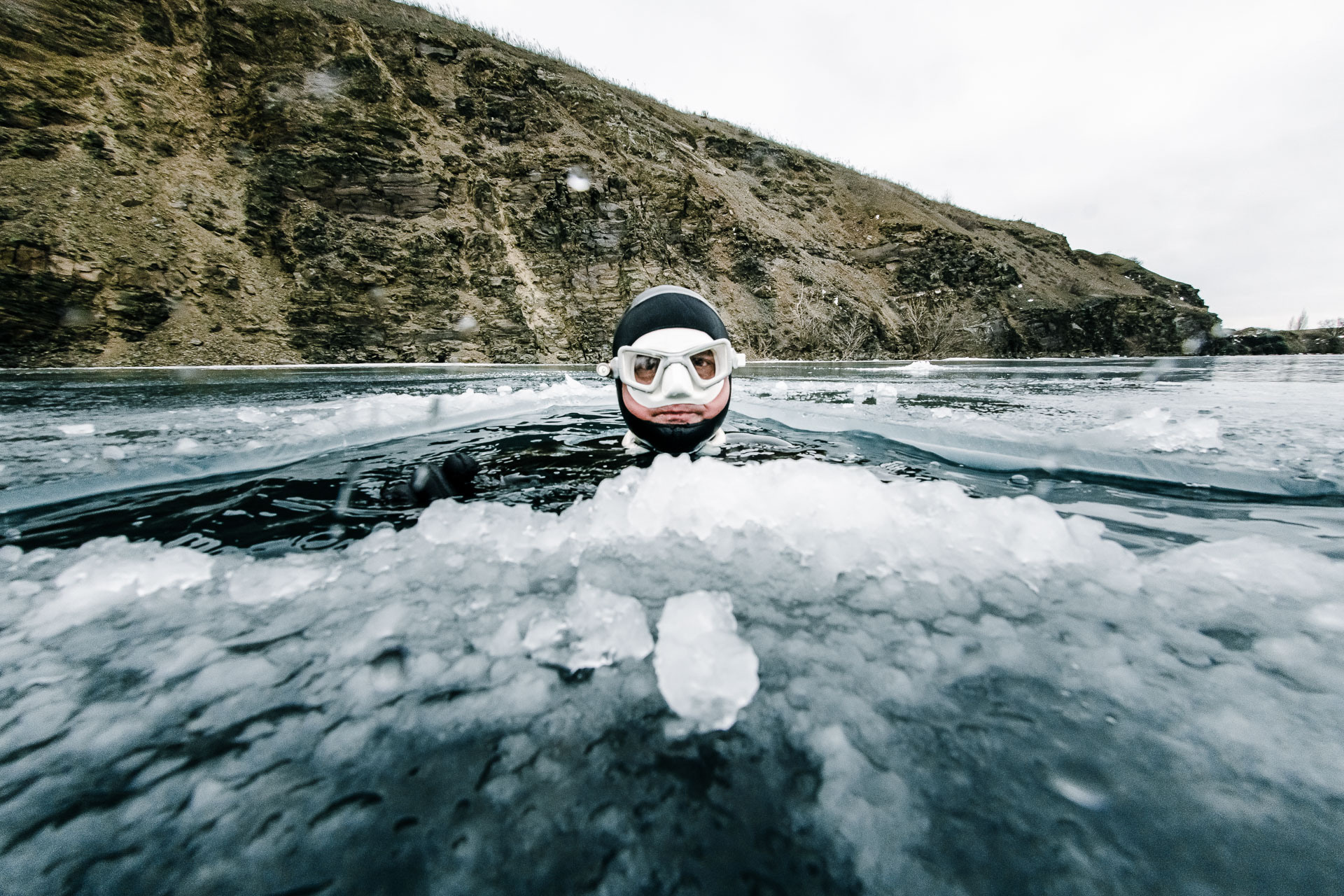 Зимний дайвинг и фридайвинг. Профессиональная фотосъемка. Ростов-на-Дону