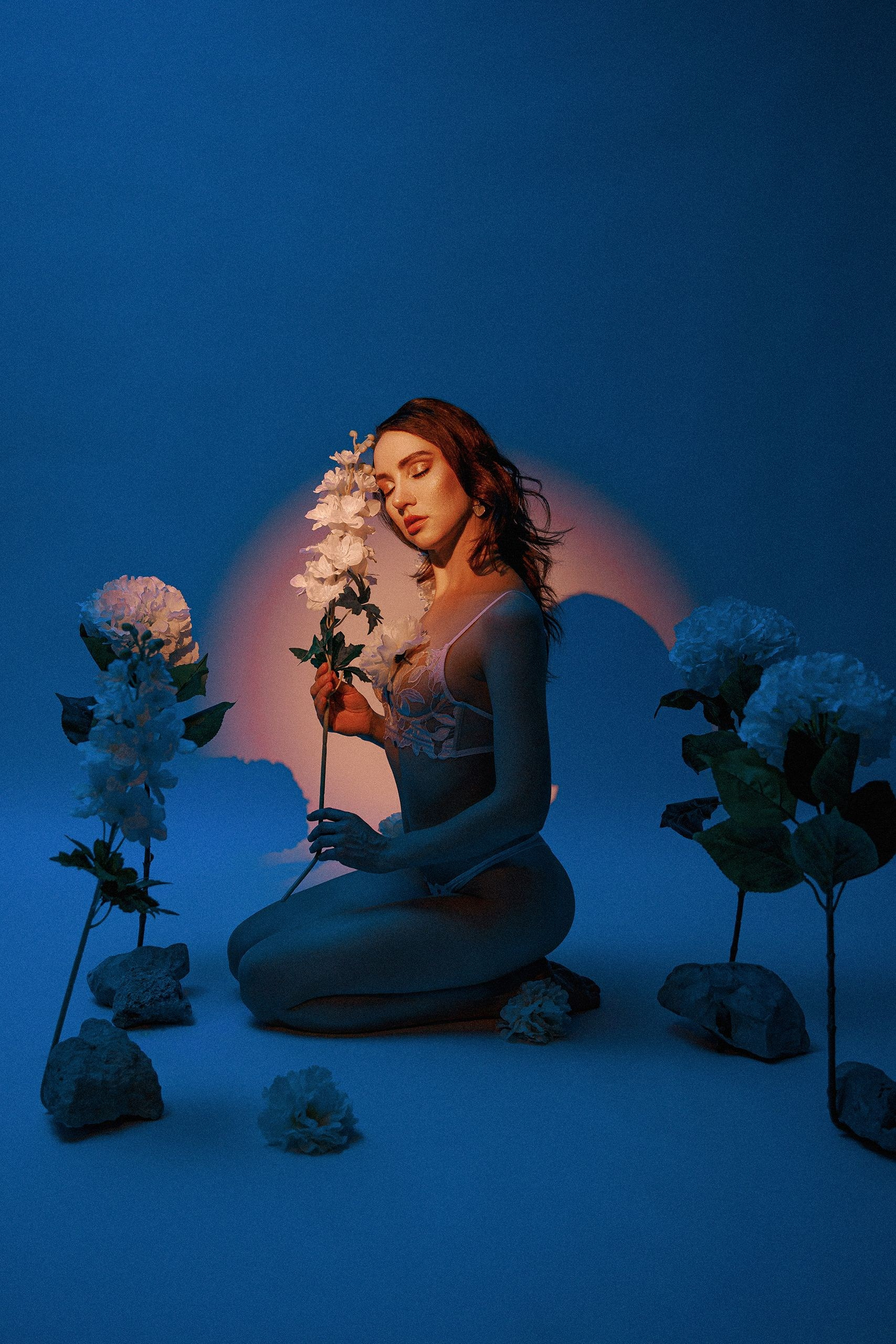 Фотосессия с цветами 