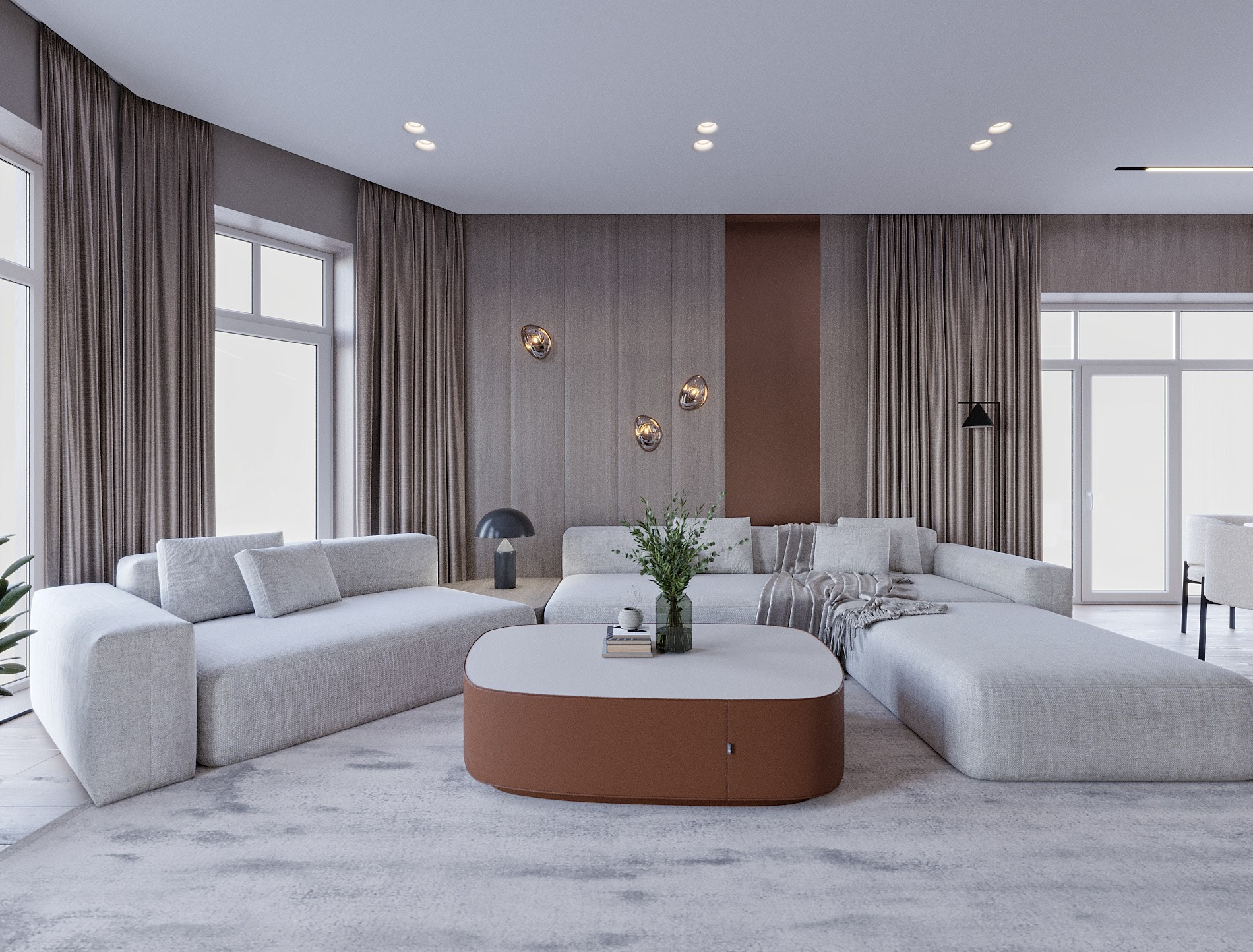 Проект OZALI. Дизайн интерьера в Новосибирске, Мире, Онлайн | Студия дизайна интерьера TWOREZ