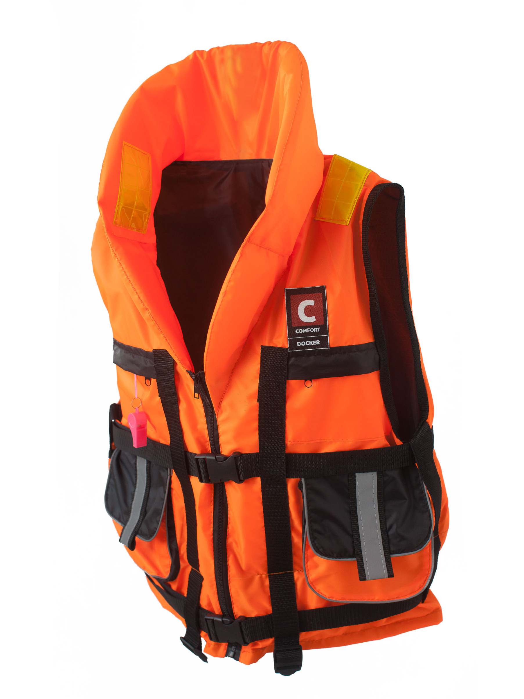 Оранжевый спасательный жилет