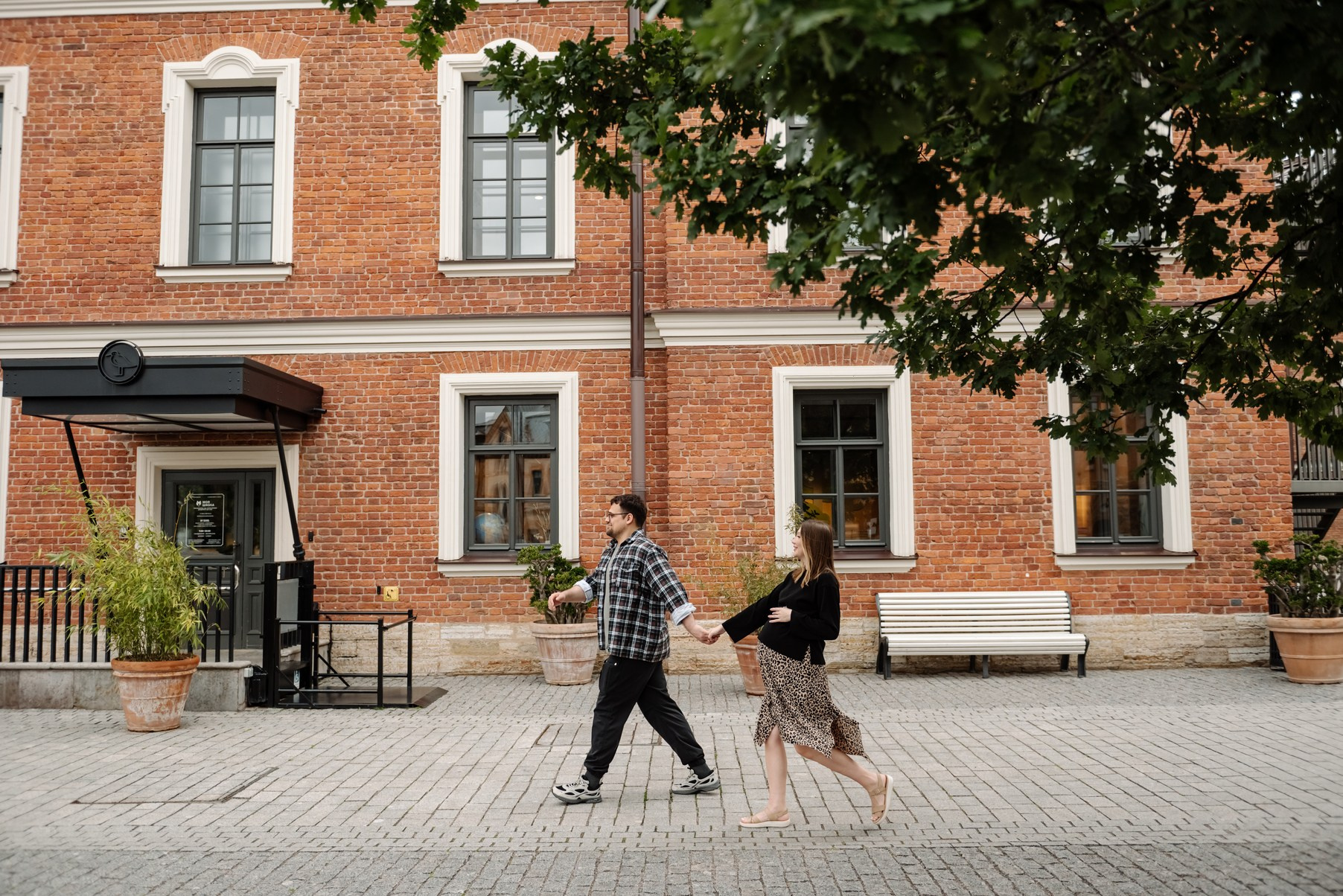 Фотосессия беременности с&nbsp;мужем в&nbsp;городе