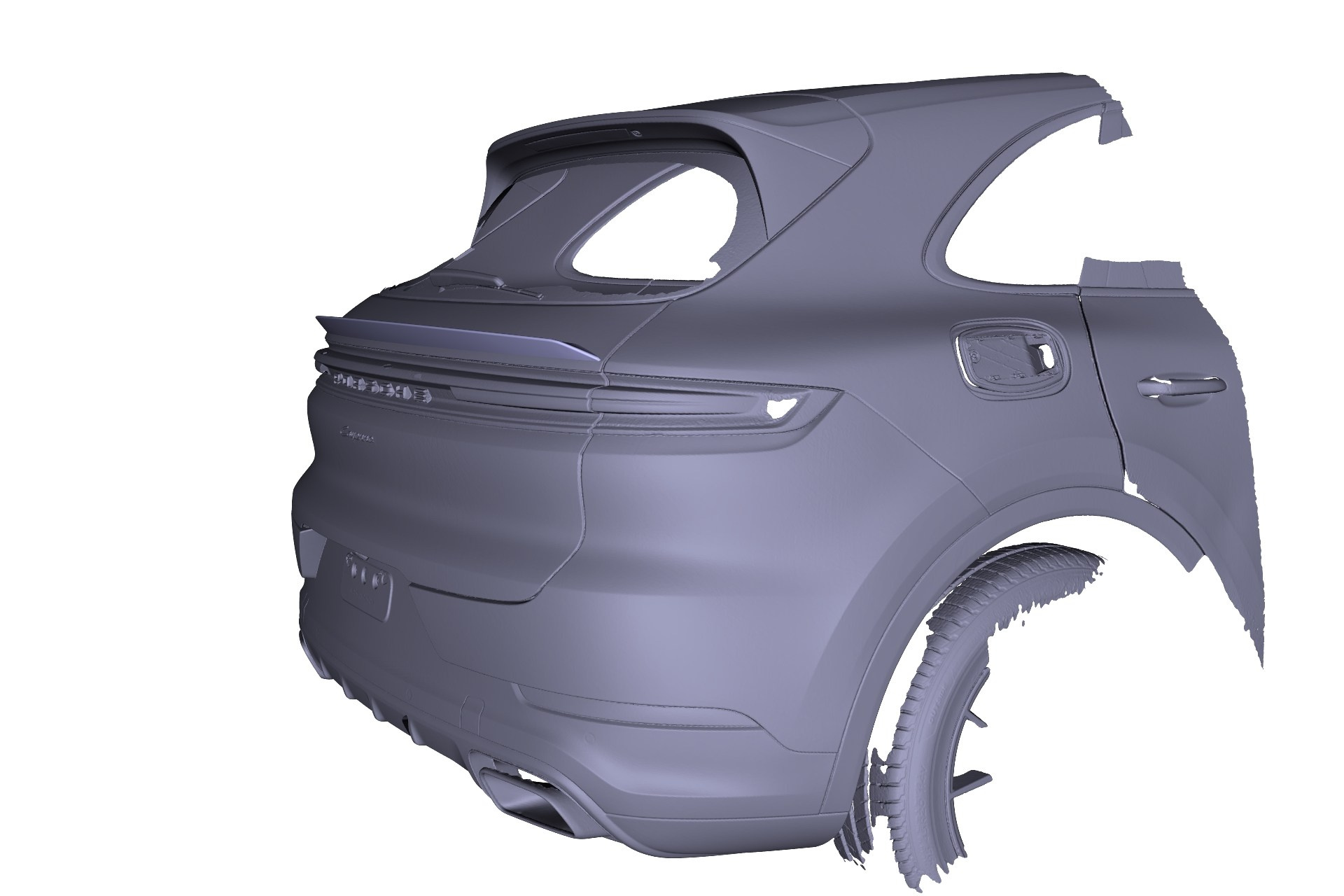 Спойлер для Porsche Cayenne E3.2. Заур Халилов | Тюнинг и дизайн автомобилей