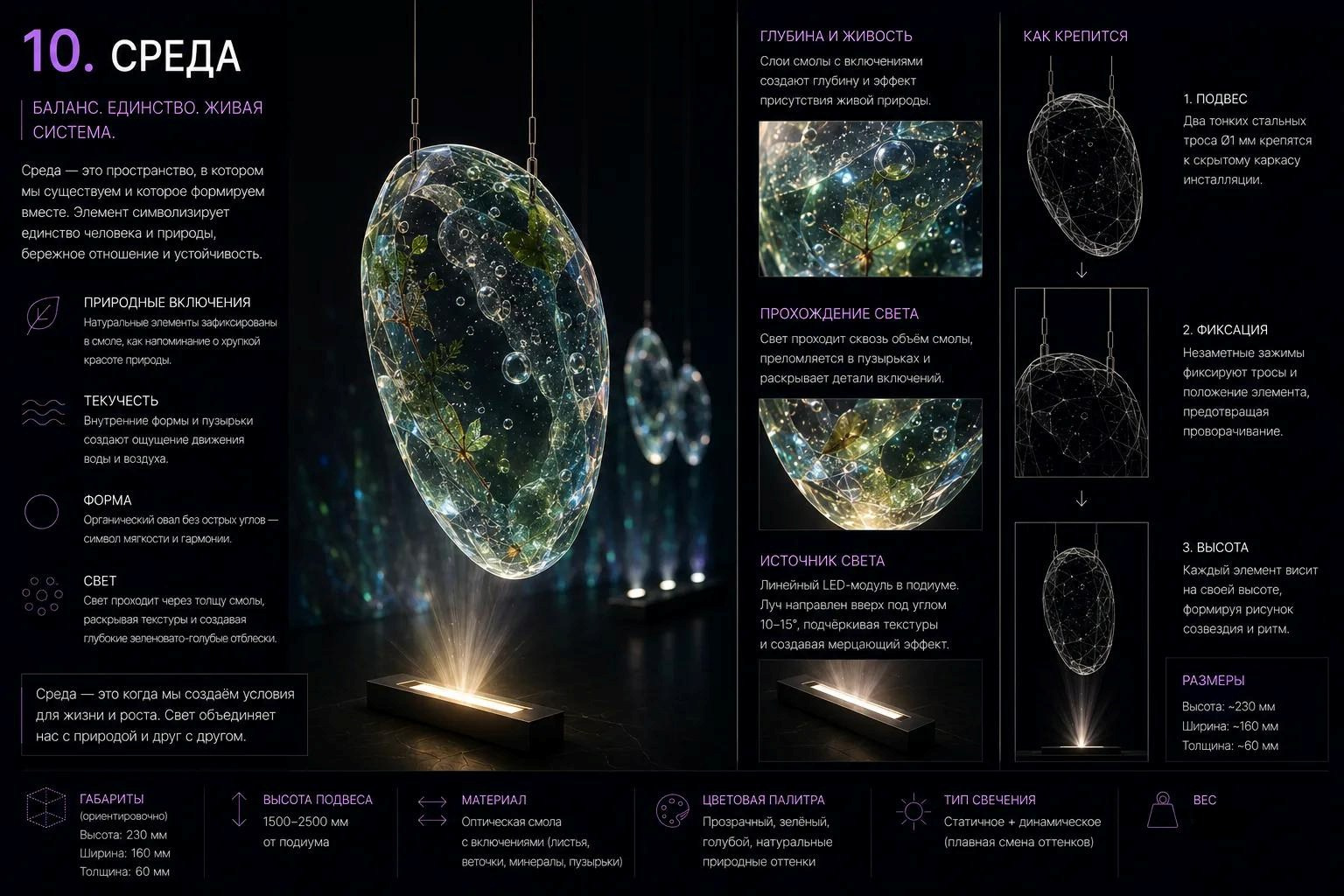 Световая инсталяция. «МАЯК. Созвездие ценностей». SPace F/A