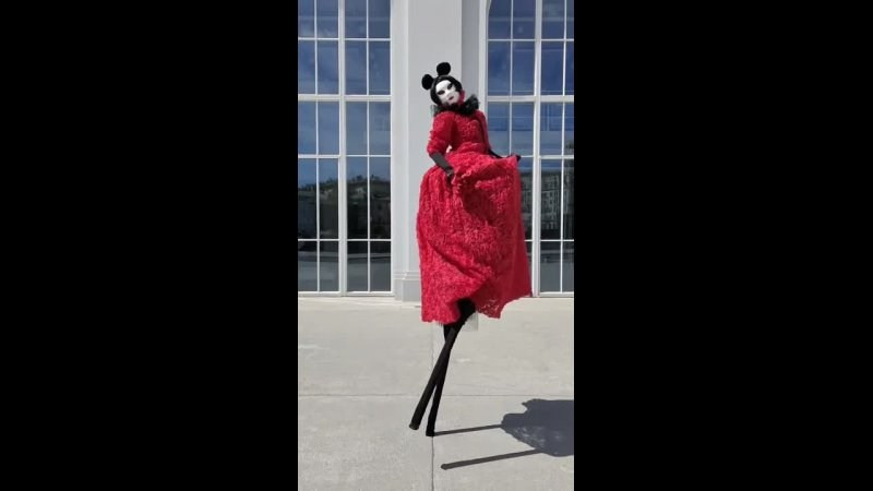 Персонаж Мышка. Мимы и Ходулисты на встречу гостей. Москва