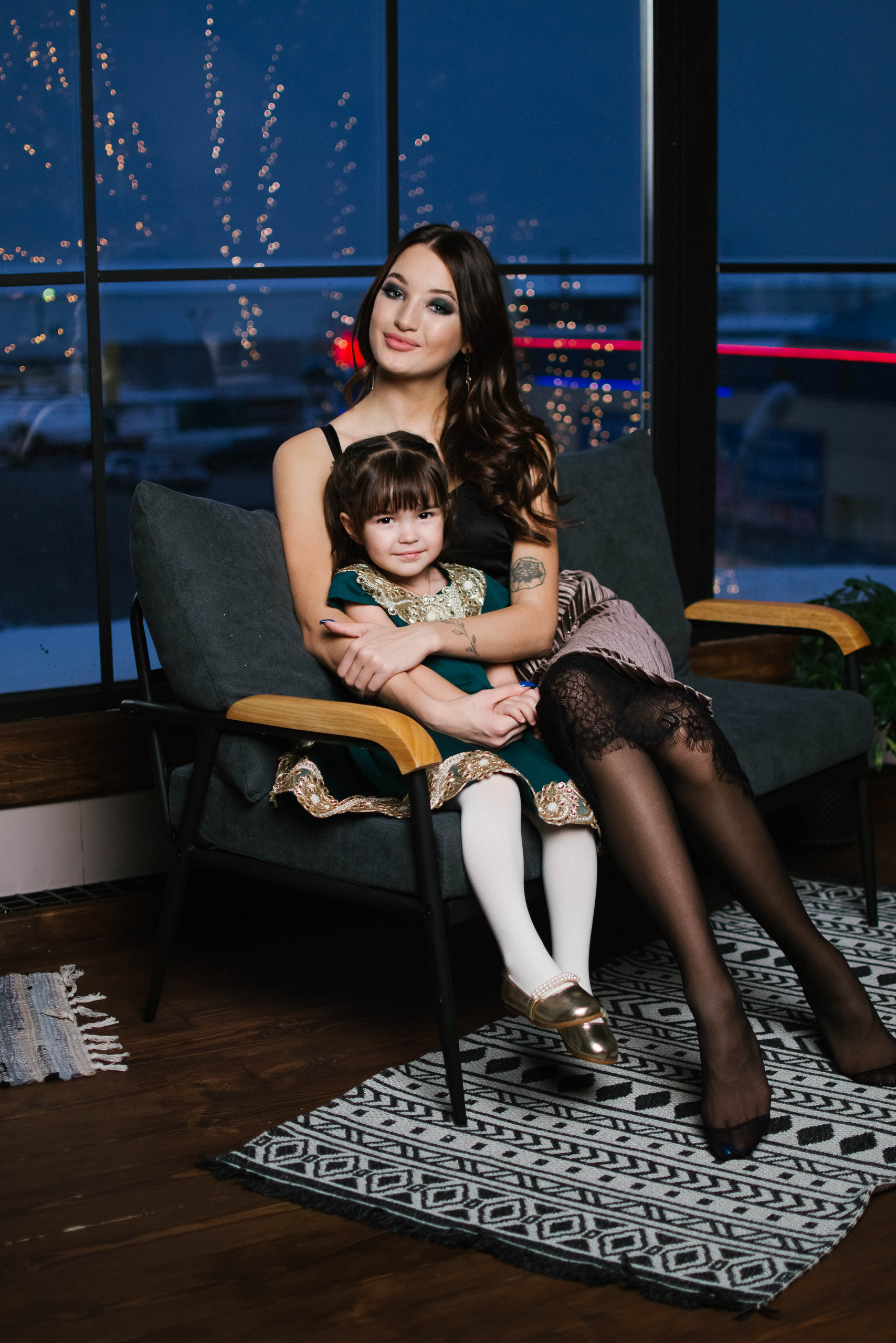 Новый год в фотостудии для Ангелины. Семейный фотограф в городе Мегион и Нижневартовск Дзюба Татьяна