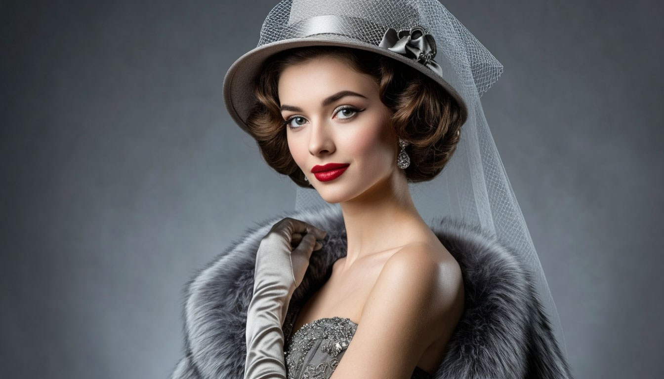 Стили фотосессий для девушек. Винтаж. Потрет девушки в шляпке.