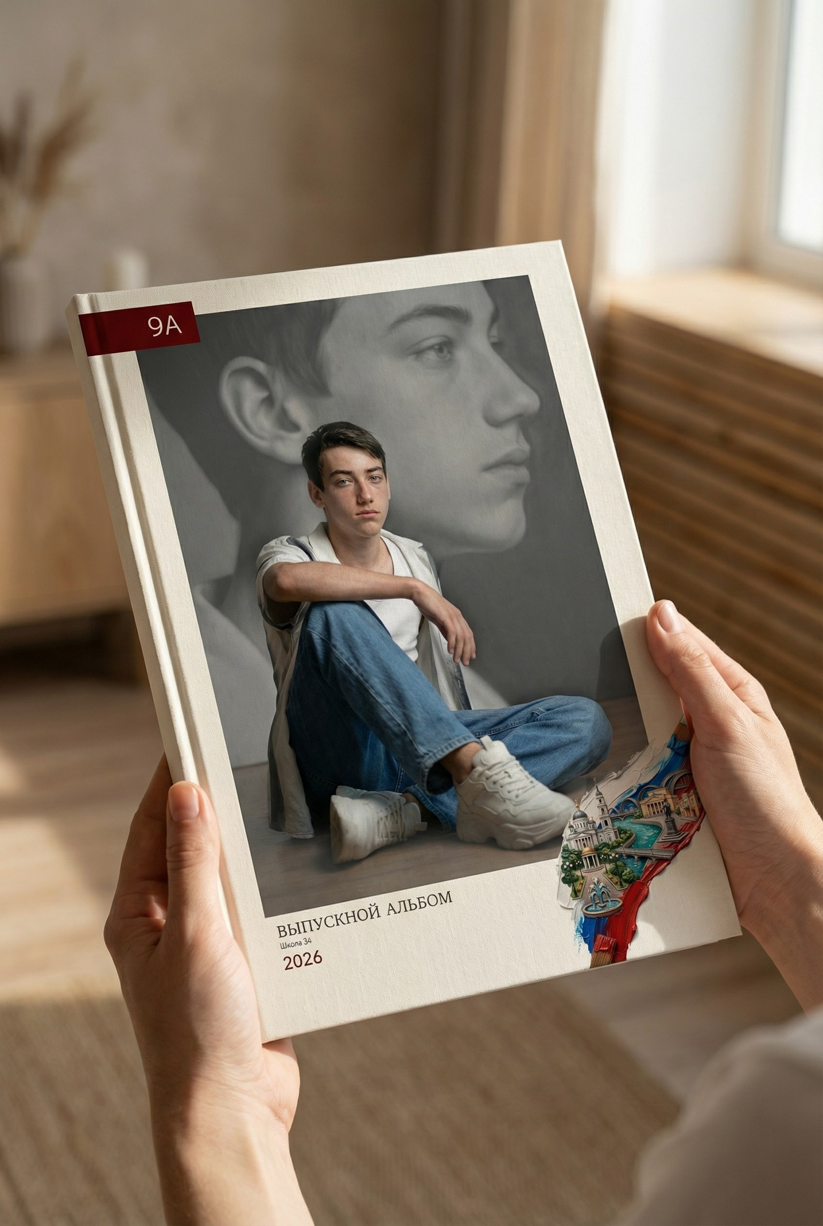 Обложка выпускного альбома для 11 класса школы