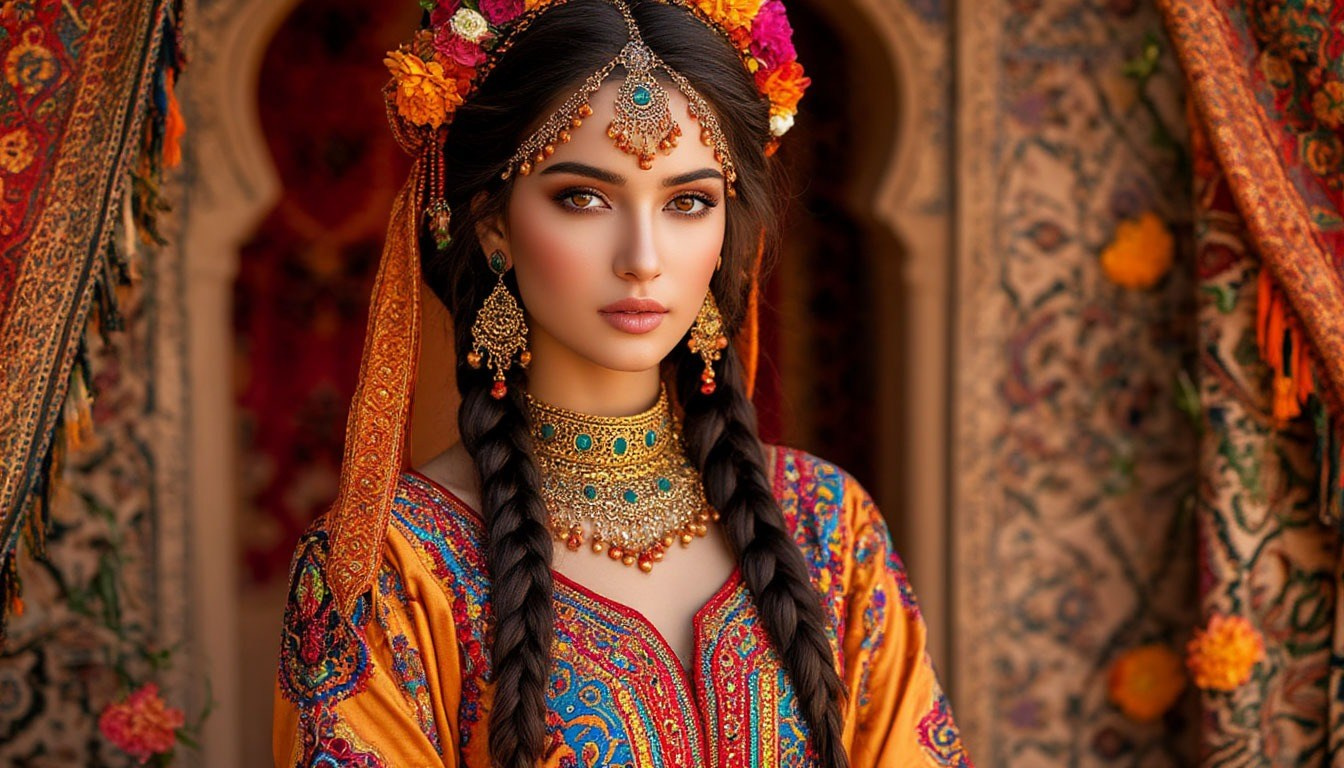 Стили фотосессий для девушек. Загадка Востока. Портрет.