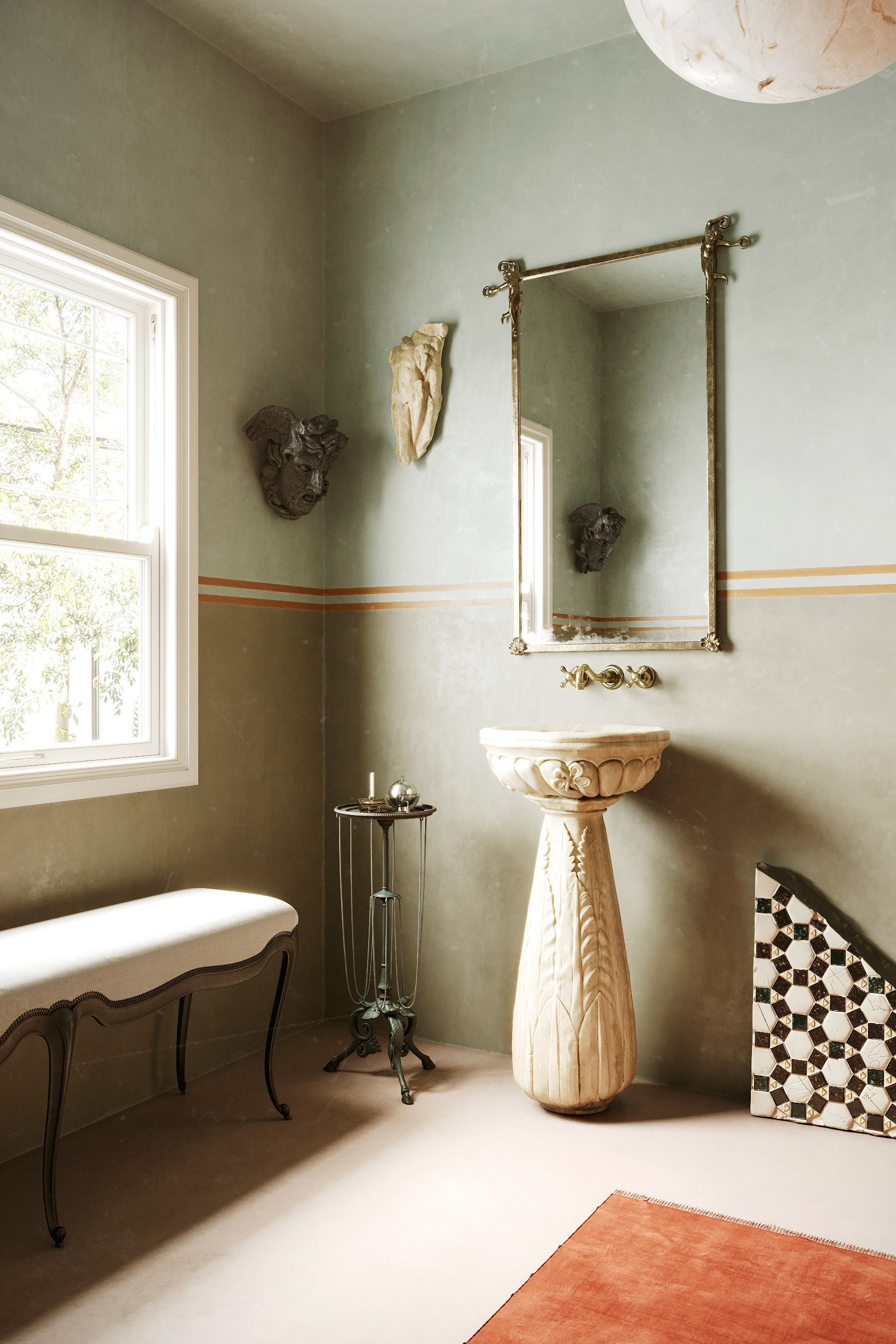 VINTAGE BATHROOM | REFERENCE PROJECT. Interior Visualization by Valerie Stetyukevich
