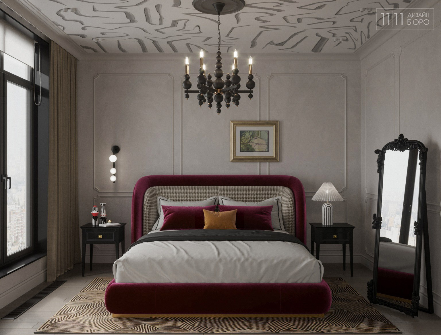 «Винный бархат» — концептуальный проект апартаментов. Дизайн-бюро 11/11, дизайн интерьера с индивидуальным подходом во Владивостоке