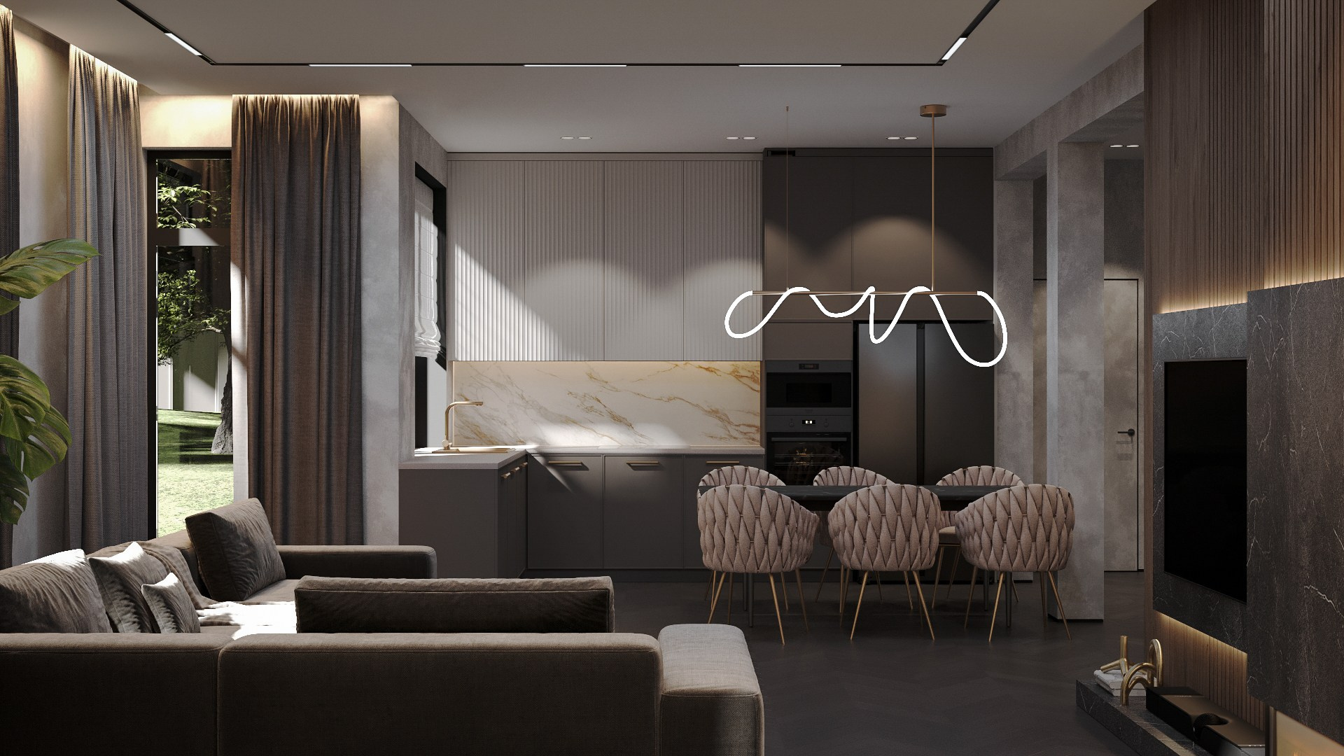 Кухня, кухня-гостиная. Главная