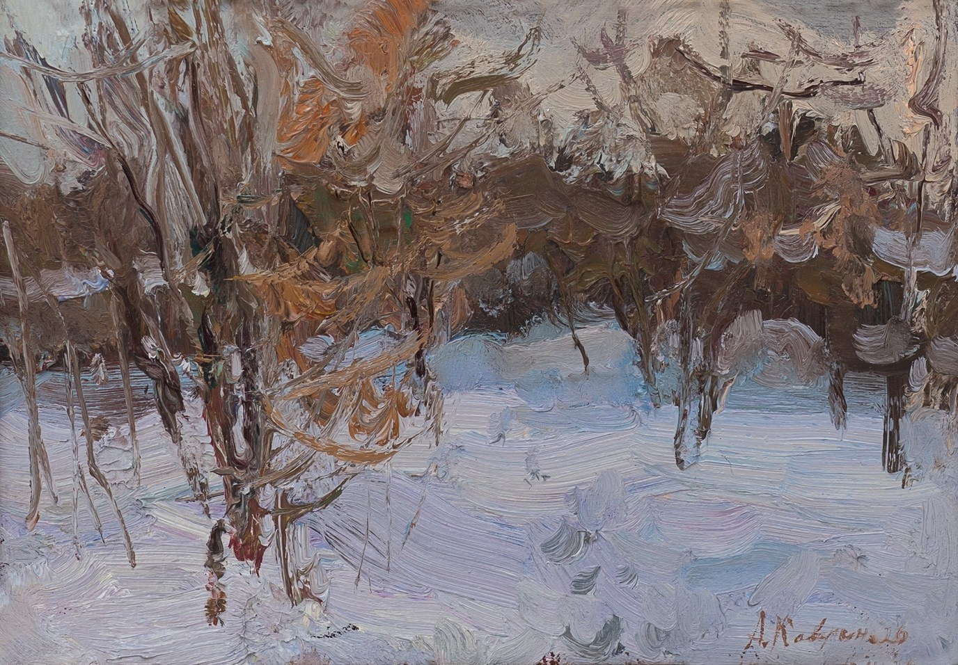 Заснеженный сад