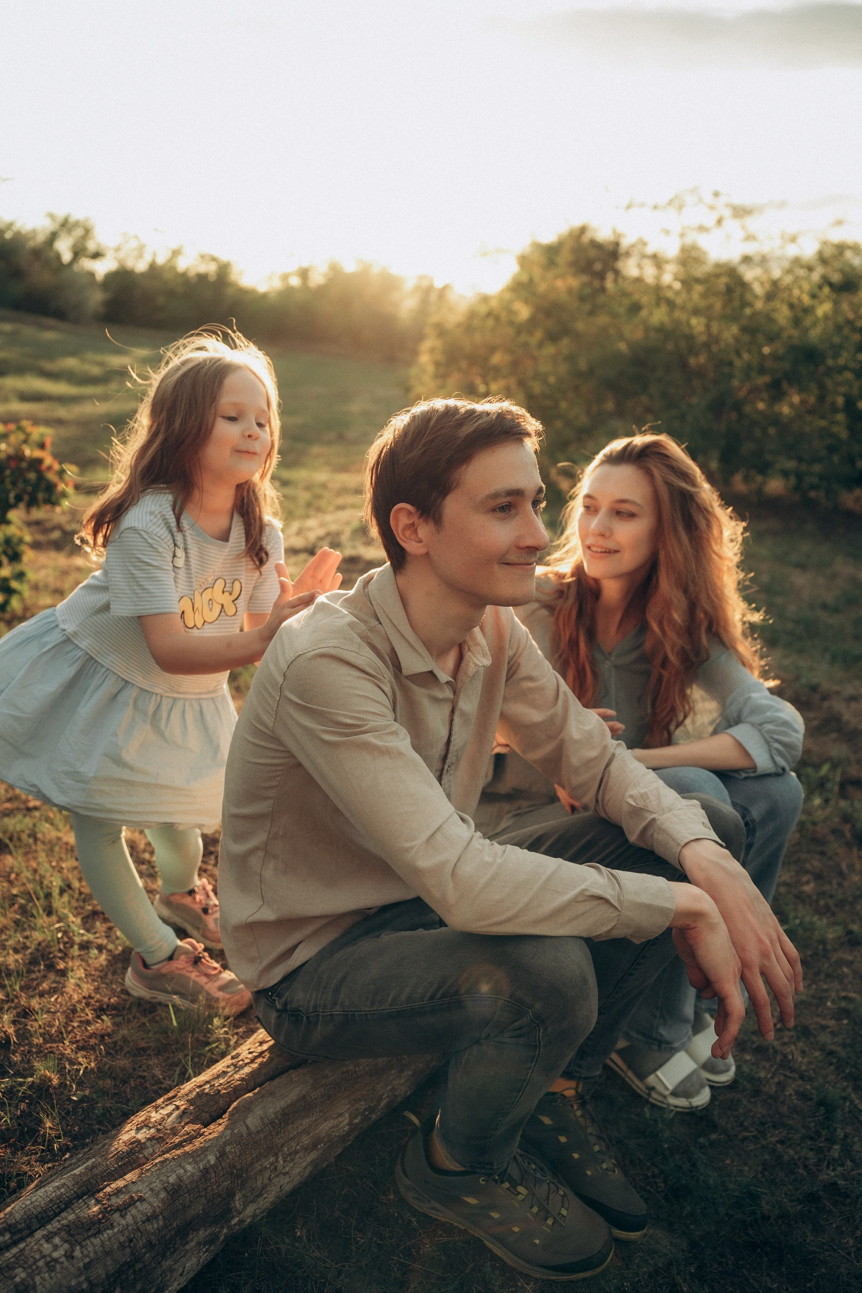 Теплая семейная съемка на природе. Фотограф Мариам Воробьева