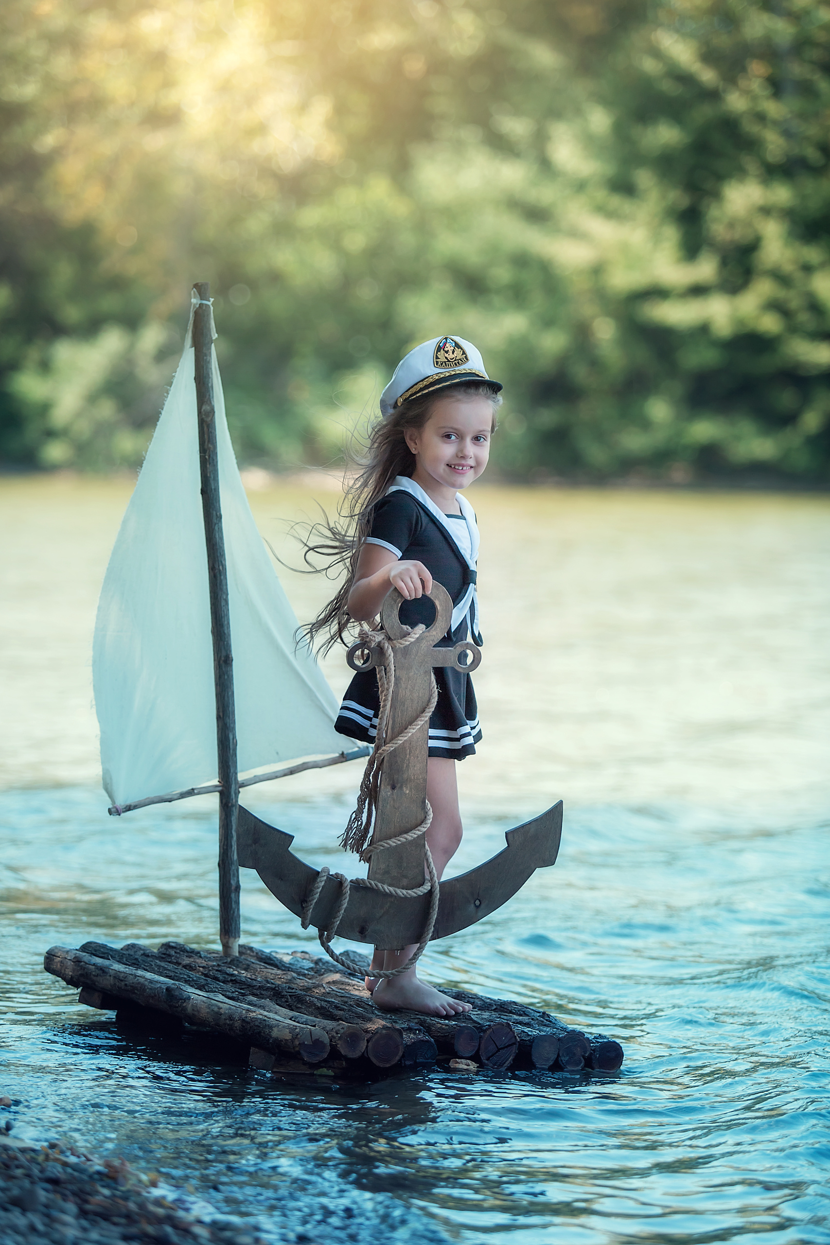Речная съёмка с плотом. Семейный и детский фотограф Екатерина Савёлова