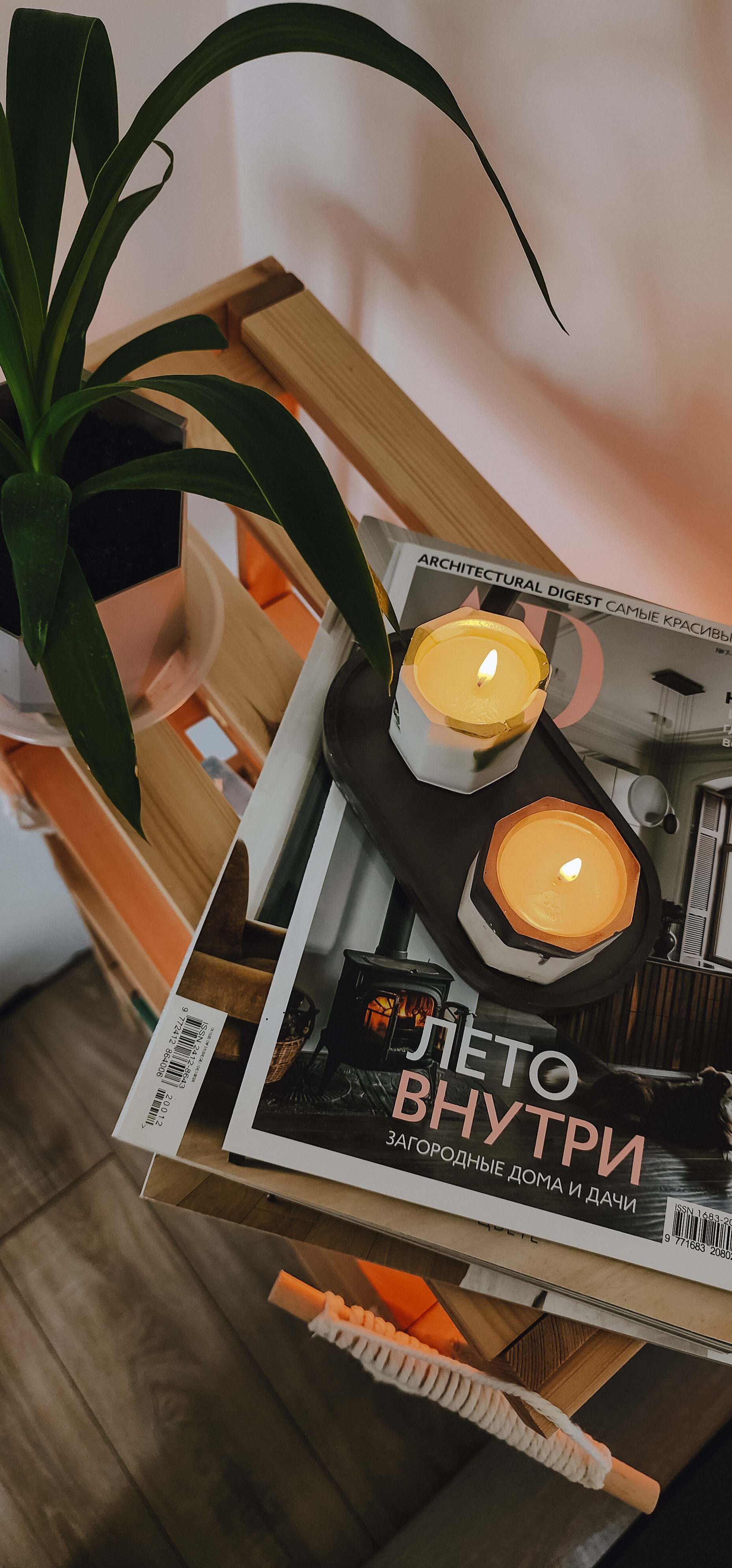 Изделия из гипса и соевые свечи ручной работы