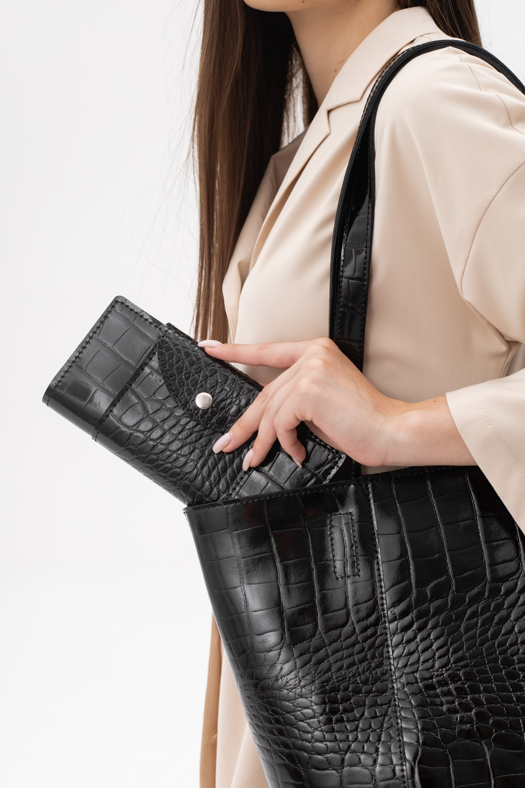 Модель 4КС04. Бренд Alligatore Biaco — это изящные изделия из натуральной кожи