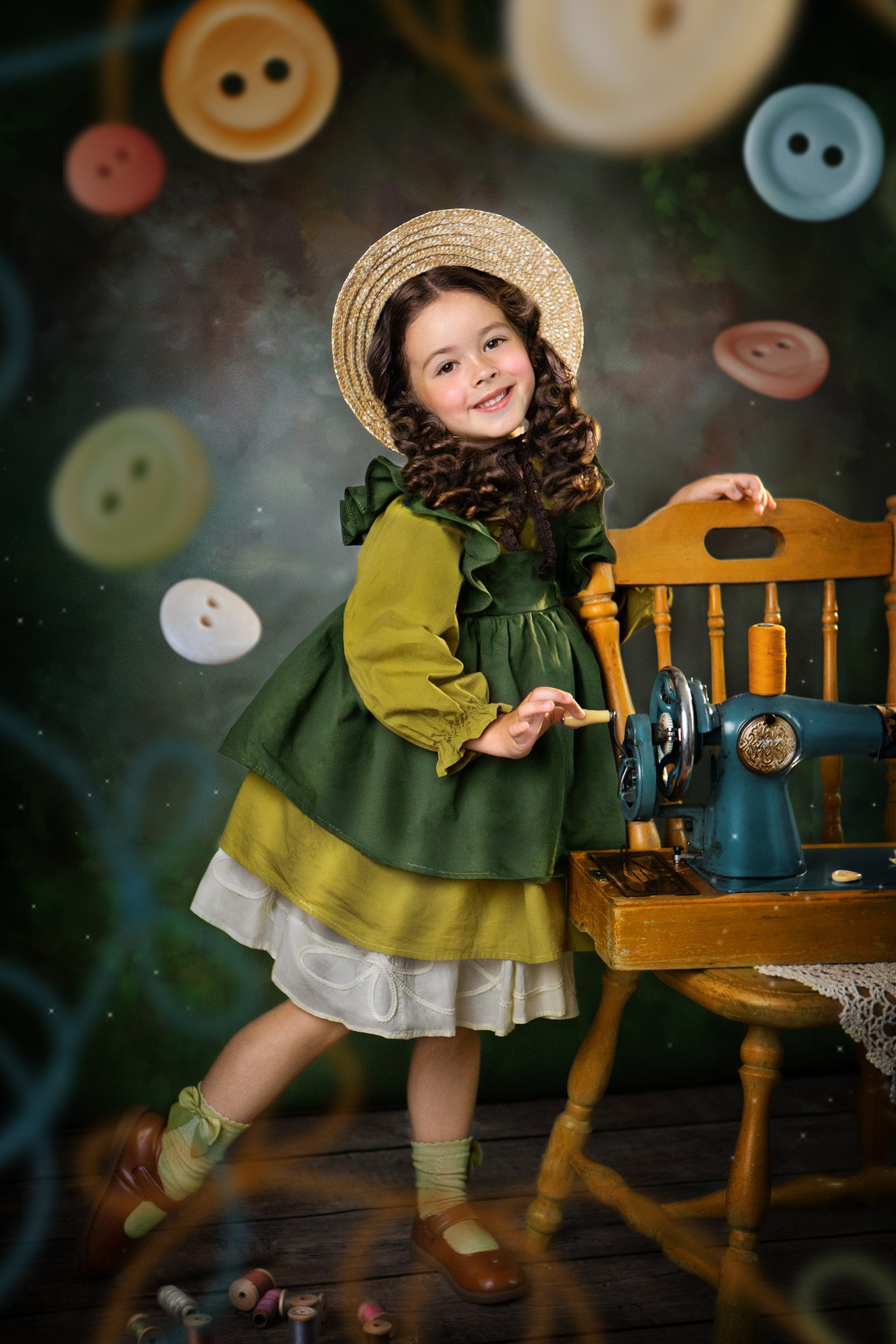 «Маленькая швея». Анфиса. Детский и ньюборн фотограф в Санкт-Петербурге Марина Айдинян