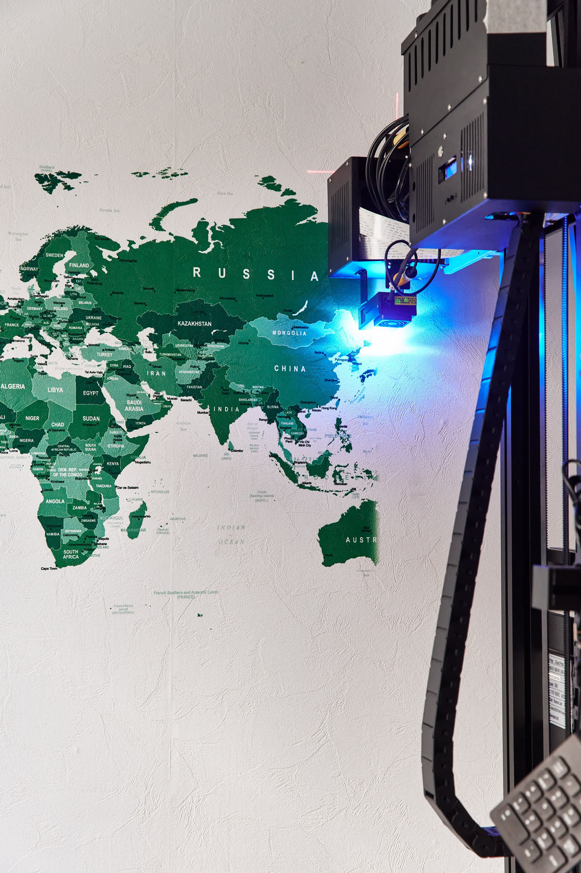 Печать карты мира. ПЕЧАТЬ НА СТЕНАХ ЕКАТЕРИНБУРГ