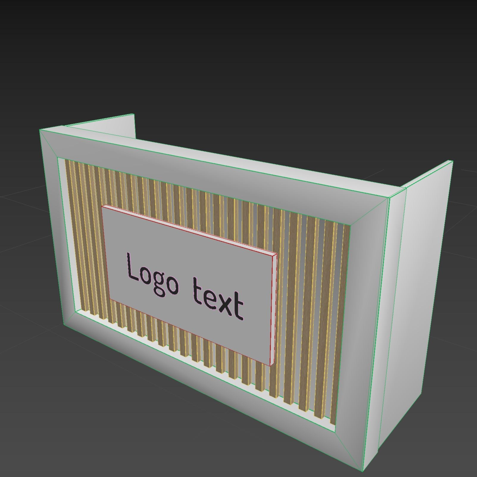 Промостойка для выставочного стенда. 3D модель номер 008