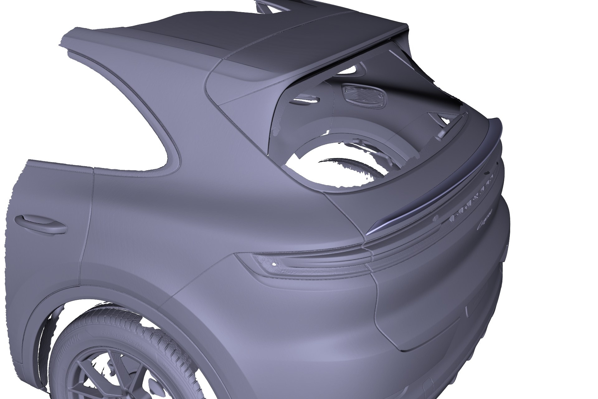 Спойлер для Porsche Cayenne E3.2. Заур Халилов | Тюнинг и дизайн автомобилей