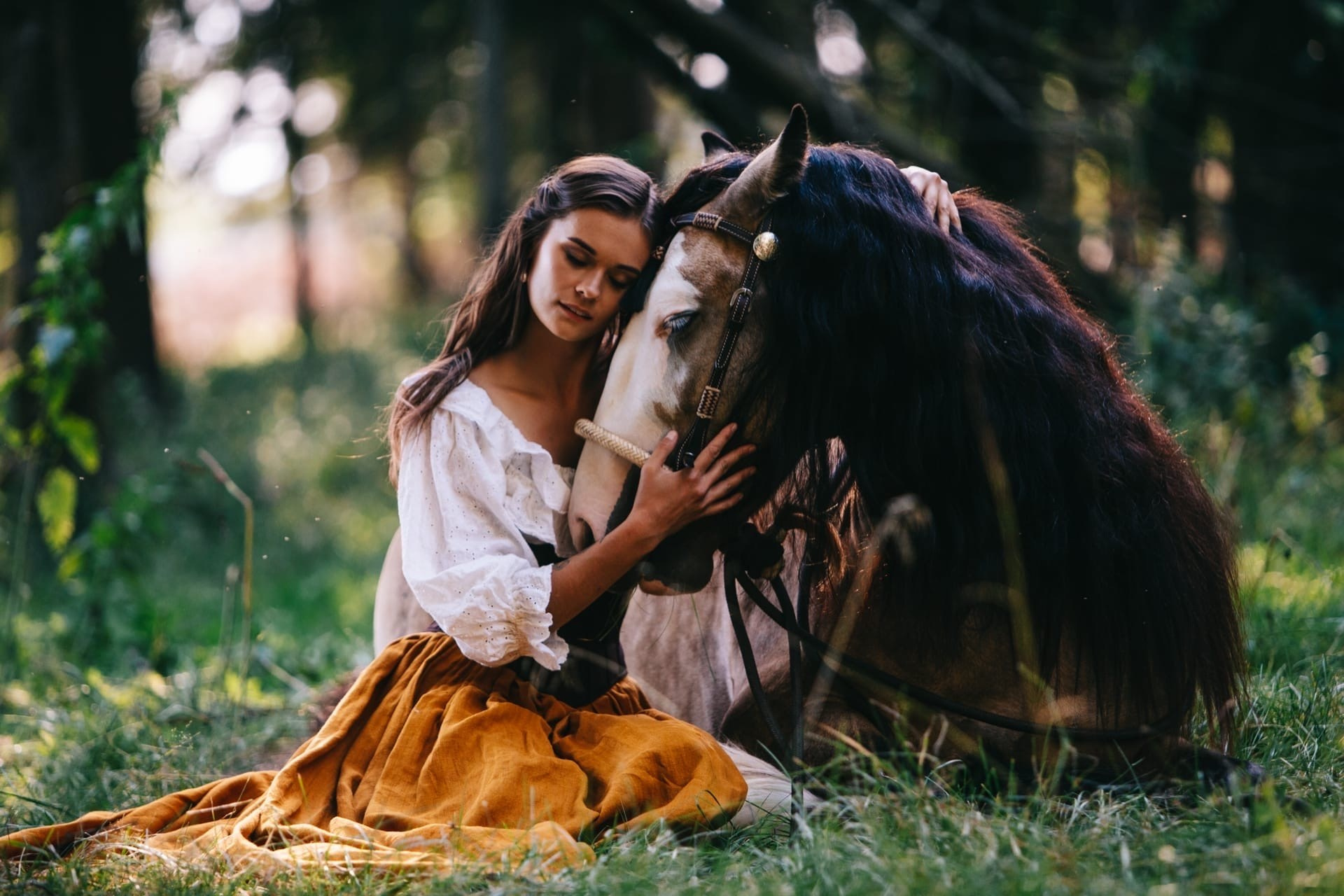 Арина и Харди. Фотосессии с лошадьми