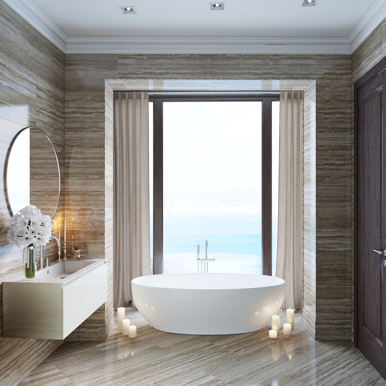 Ванная с окном