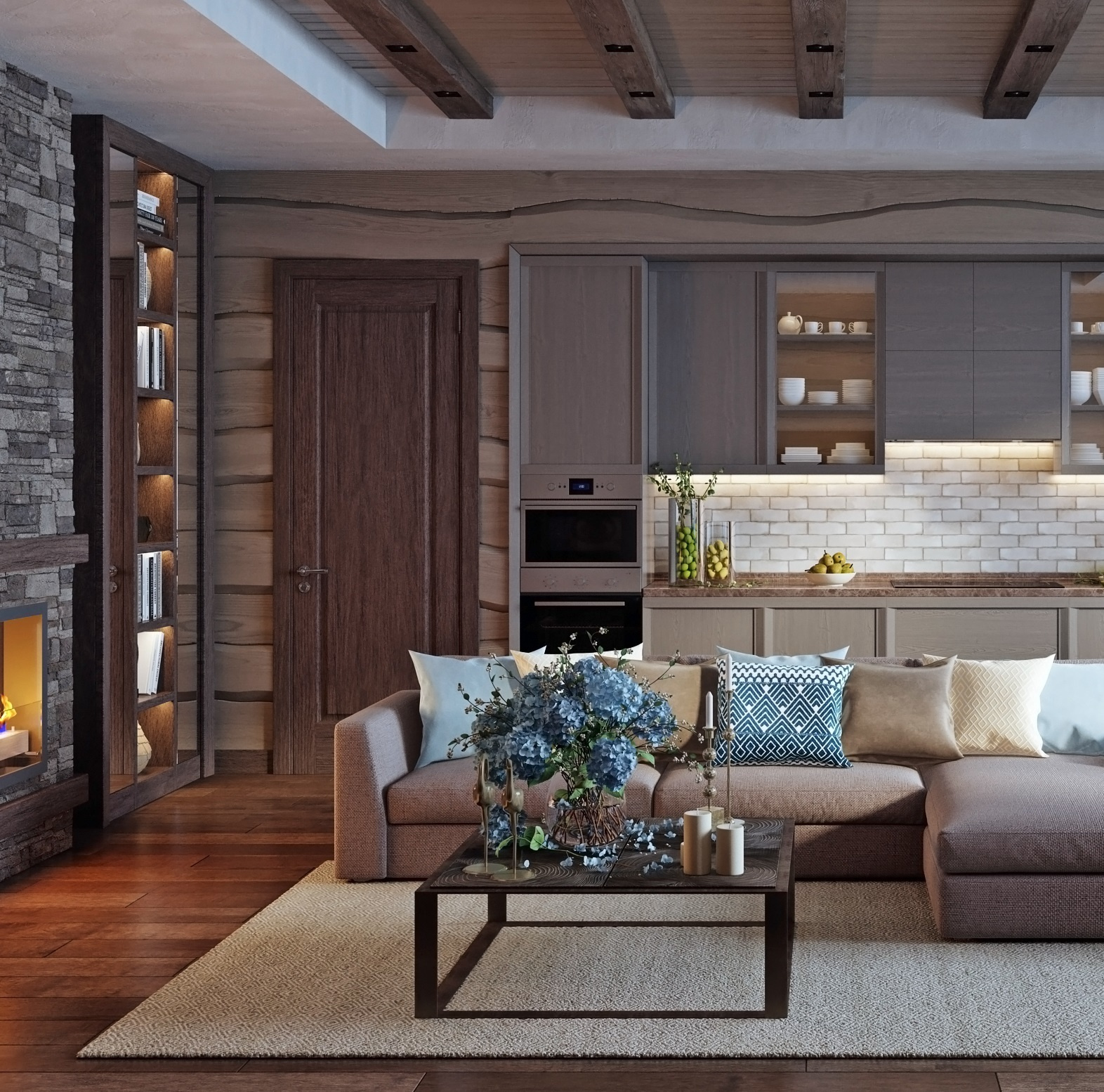 Балки на потолке