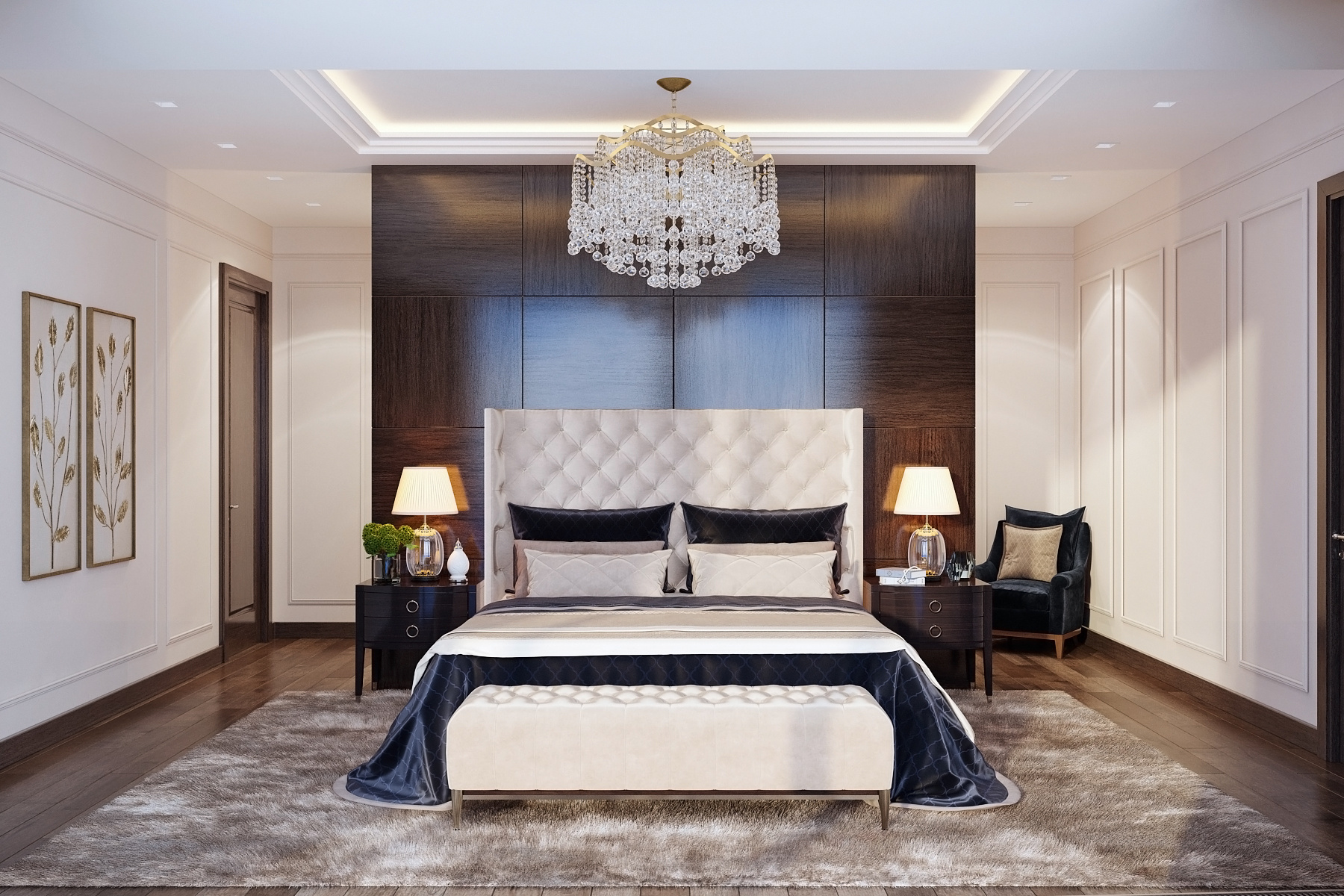 Деревяные панели в интерьере