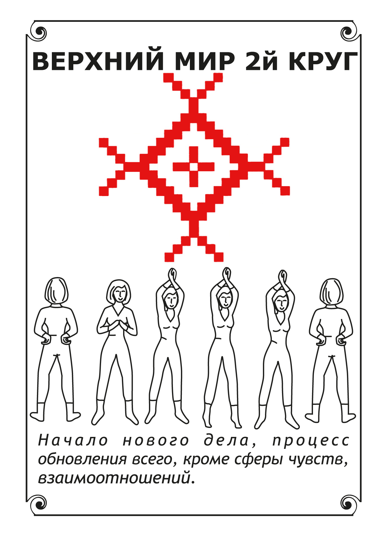 ❓ Подсказка случайной картой Женской славянской гимнастики. VDAO.RU — исцеляющие практики