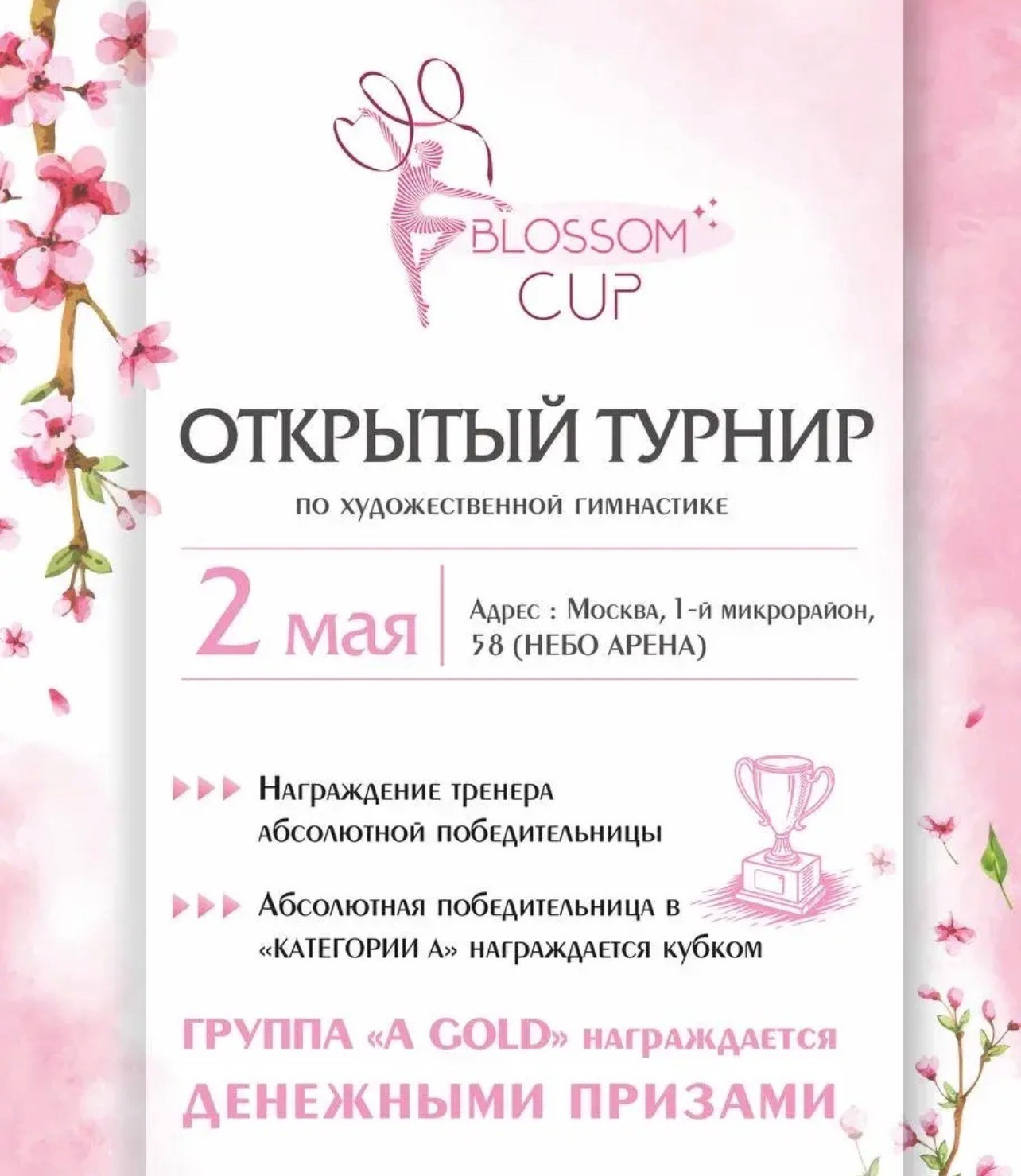 Турнир «BLOSSOM CUP» 02.05.2026