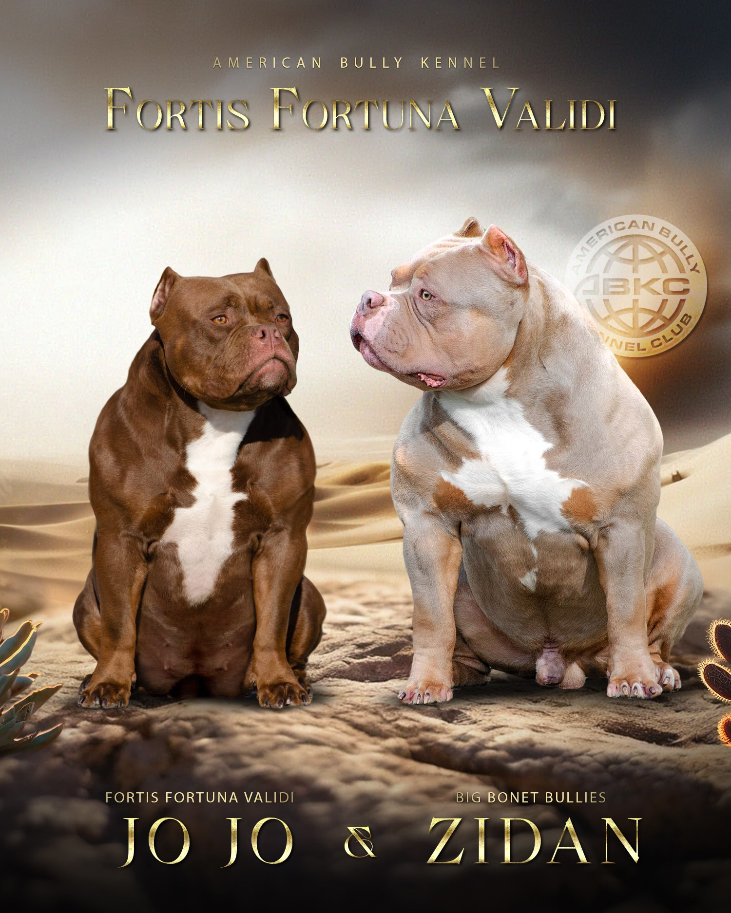 JO JO и ZIDAN, презентация американских булли 