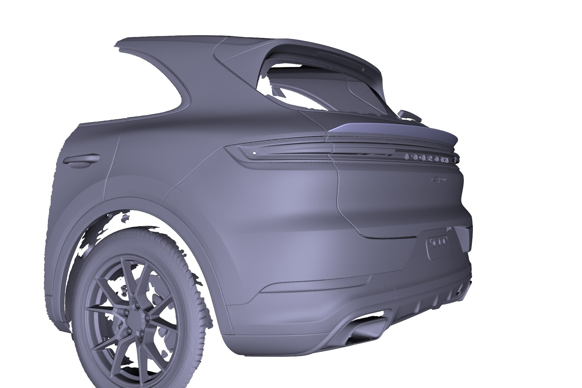 Спойлер для Porsche Cayenne E3.2. Заур Халилов | Тюнинг и дизайн автомобилей