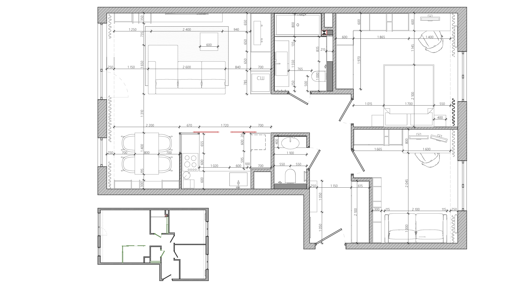 Планировочное решение. MIRRO STUDIO Дизайн интерьера и реализация под ключ Варшава