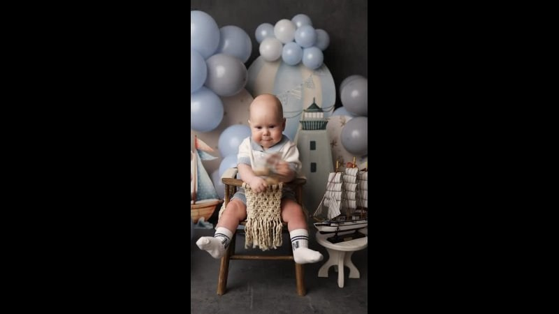 Лёшенька, 6 месяцев. Фотограф новорожденных в Новокузнецке Анна Горошникова
