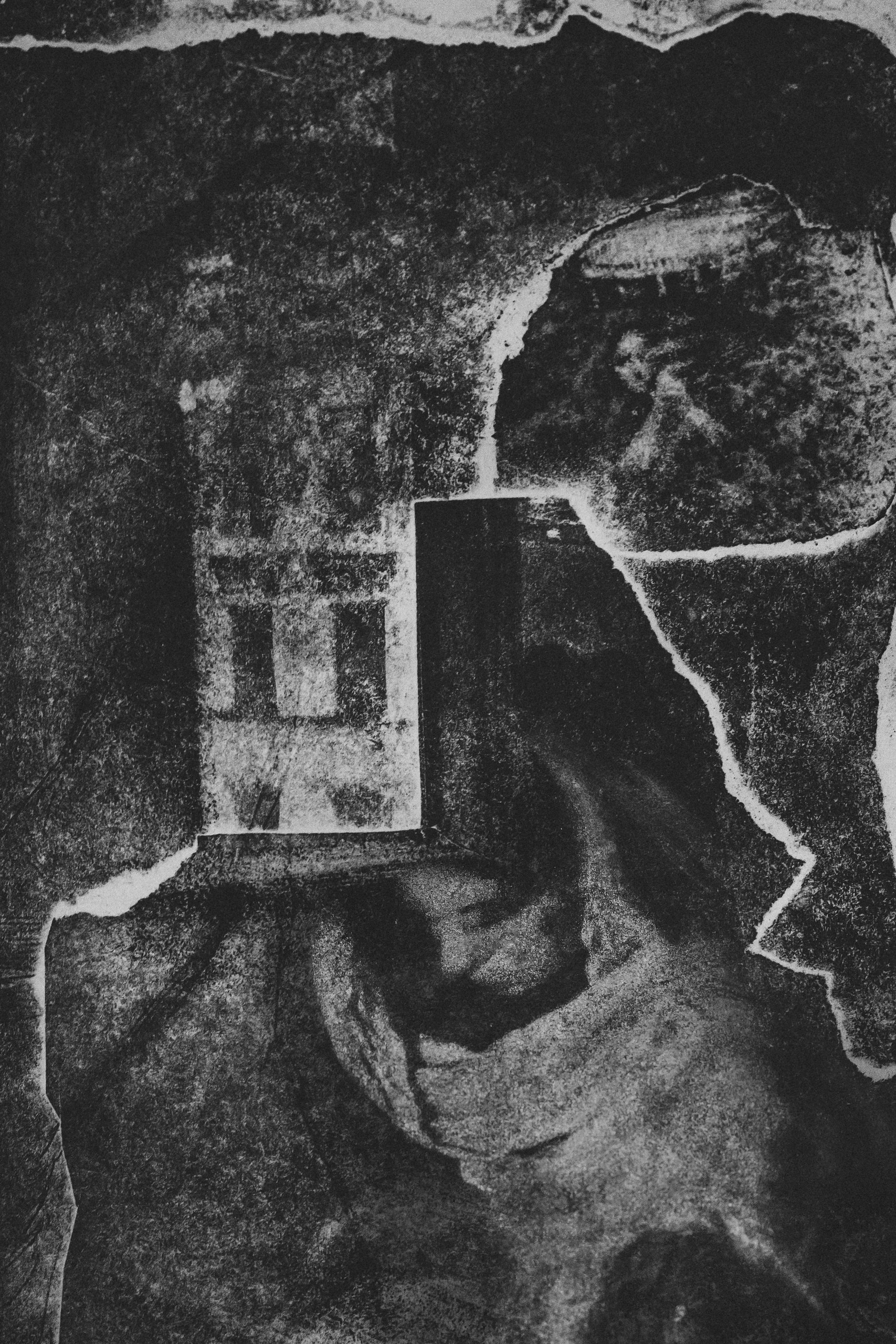 Уникальный арт-отпечаток, созданный на мастер-классе. Пример авторской техники