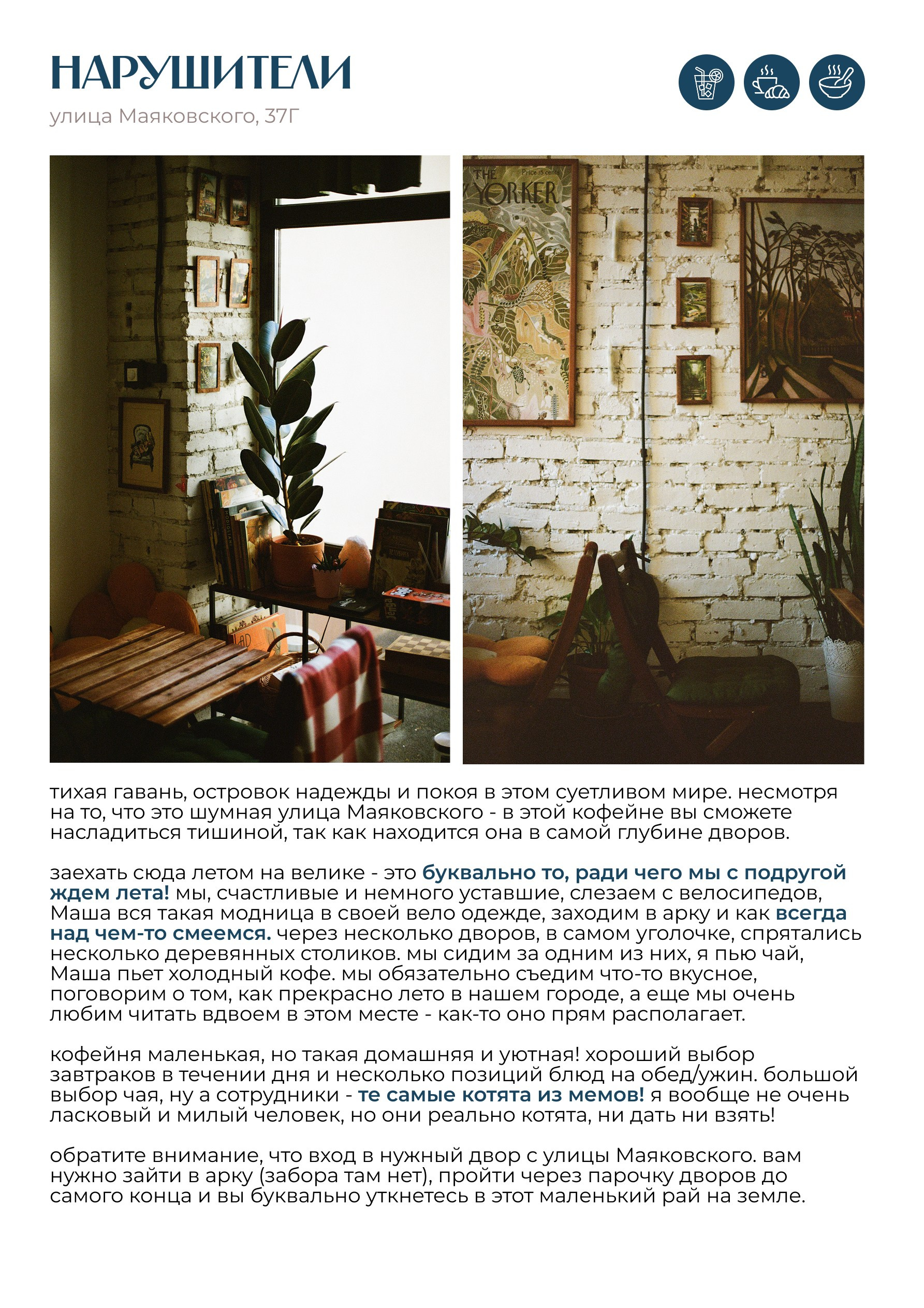 Путеводитель по кофейням Петербурга