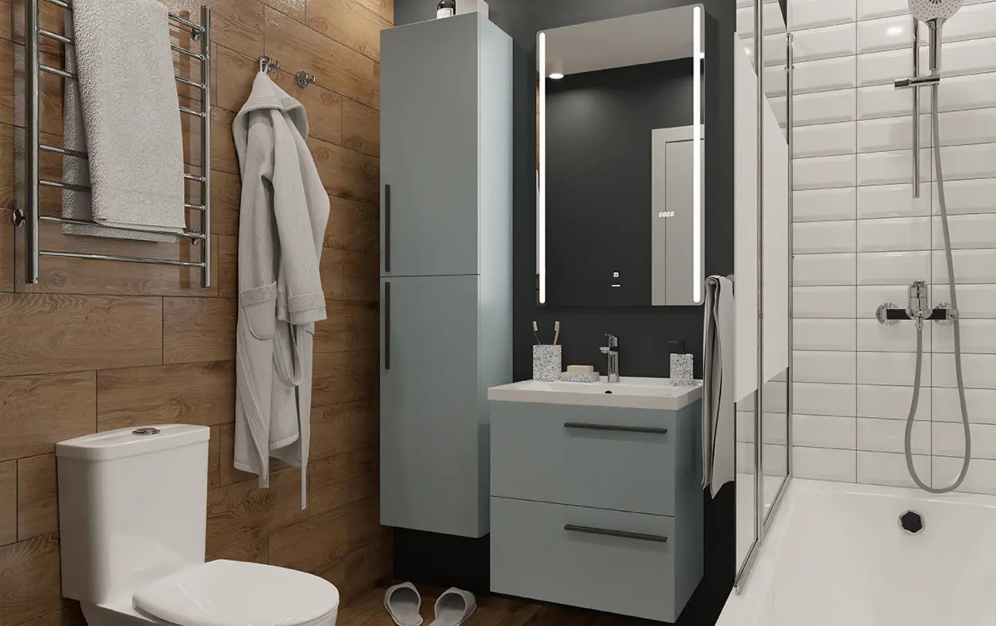 Вдохновиться. Ремонт санузла, туалета, ванной под ключ в Казани. Укладка плитки