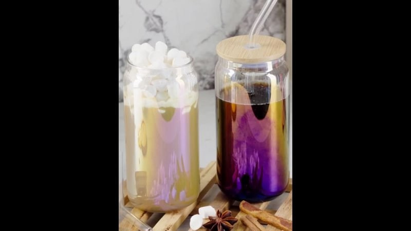 Стеклянные банки и стаканы. Студия коммерческой съемки ХВОЯ